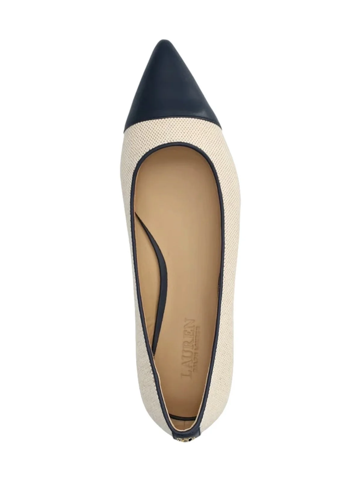 LAUREN RALPH LAUREN Ballerina Donna  802P10530 002 NTRL/BUFF/REFINED NAVY - Image 3