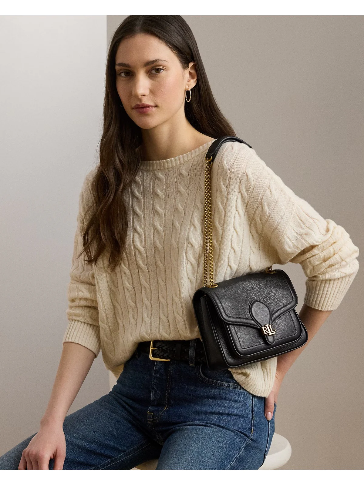 LAUREN RALPH LAUREN Borsa Donna 431974552 001 BLACK - Image 6