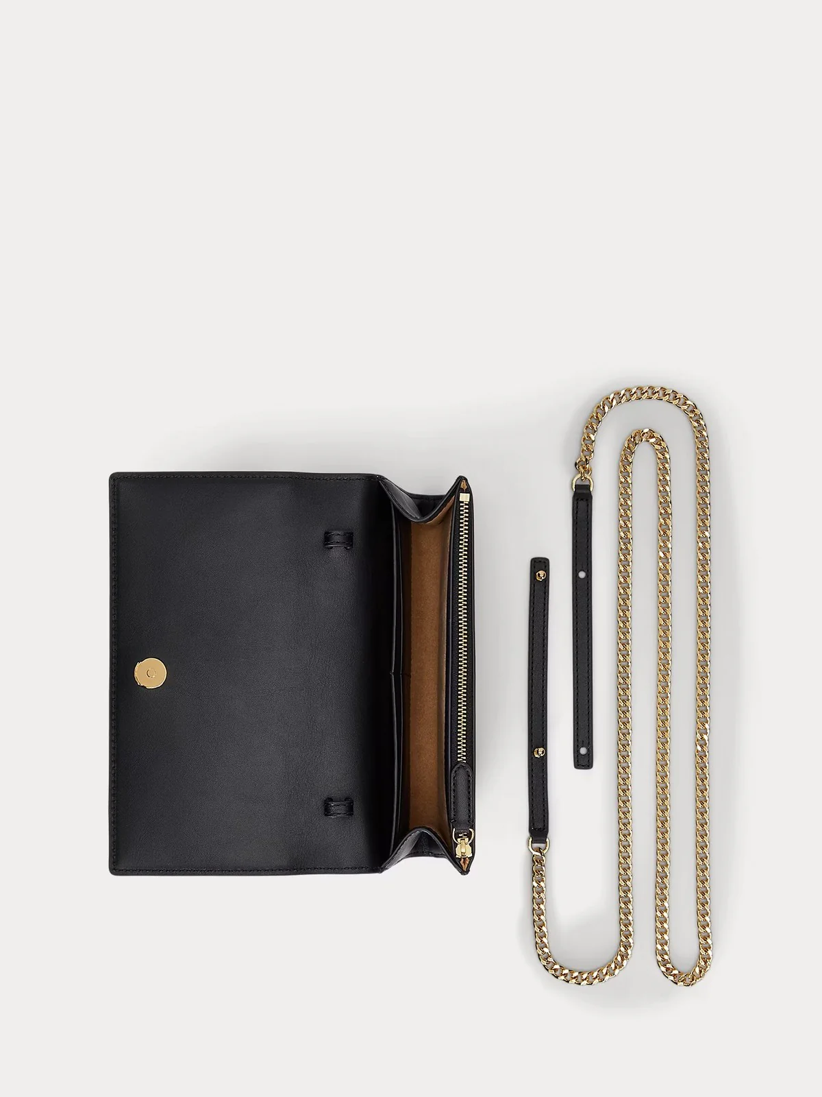 LAUREN RALPH LAUREN Borsa Donna ADAIR II-WALLET ON A CHAIN-LARGE 432980206 001 BLACK - Image 4