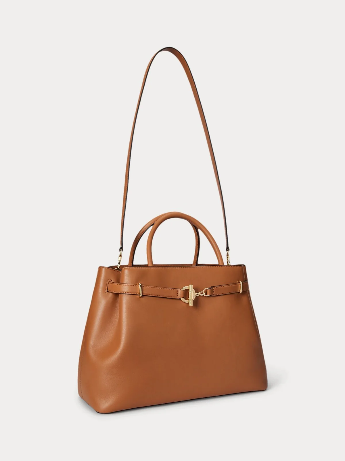 LAUREN RALPH LAUREN Borsa Donna BLKE LG SCHL-SATCHEL-LARGE 431P03417 005 CLASSIC CARAMEL - Image 2