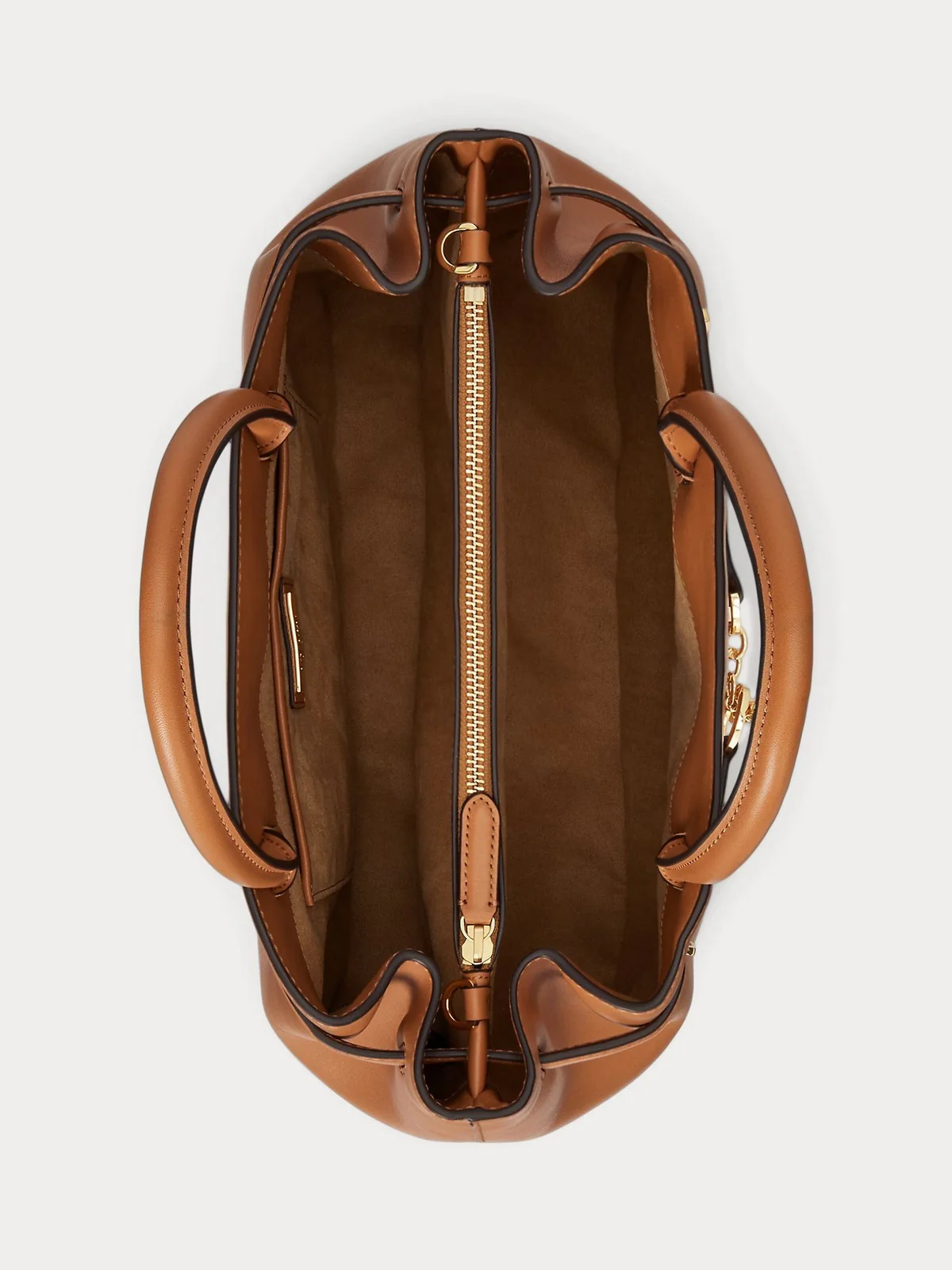 LAUREN RALPH LAUREN Borsa Donna BLKE LG SCHL-SATCHEL-LARGE 431P03417 005 CLASSIC CARAMEL - Image 4
