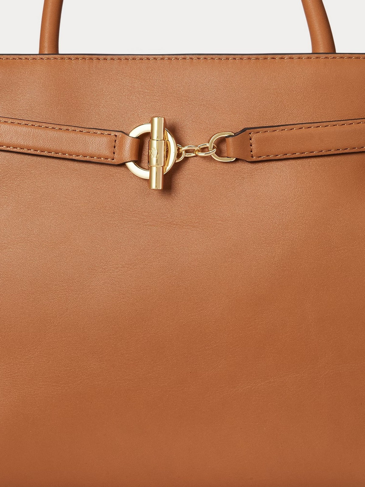 LAUREN RALPH LAUREN Borsa Donna BLKE LG SCHL-SATCHEL-LARGE 431P03417 005 CLASSIC CARAMEL - Image 5