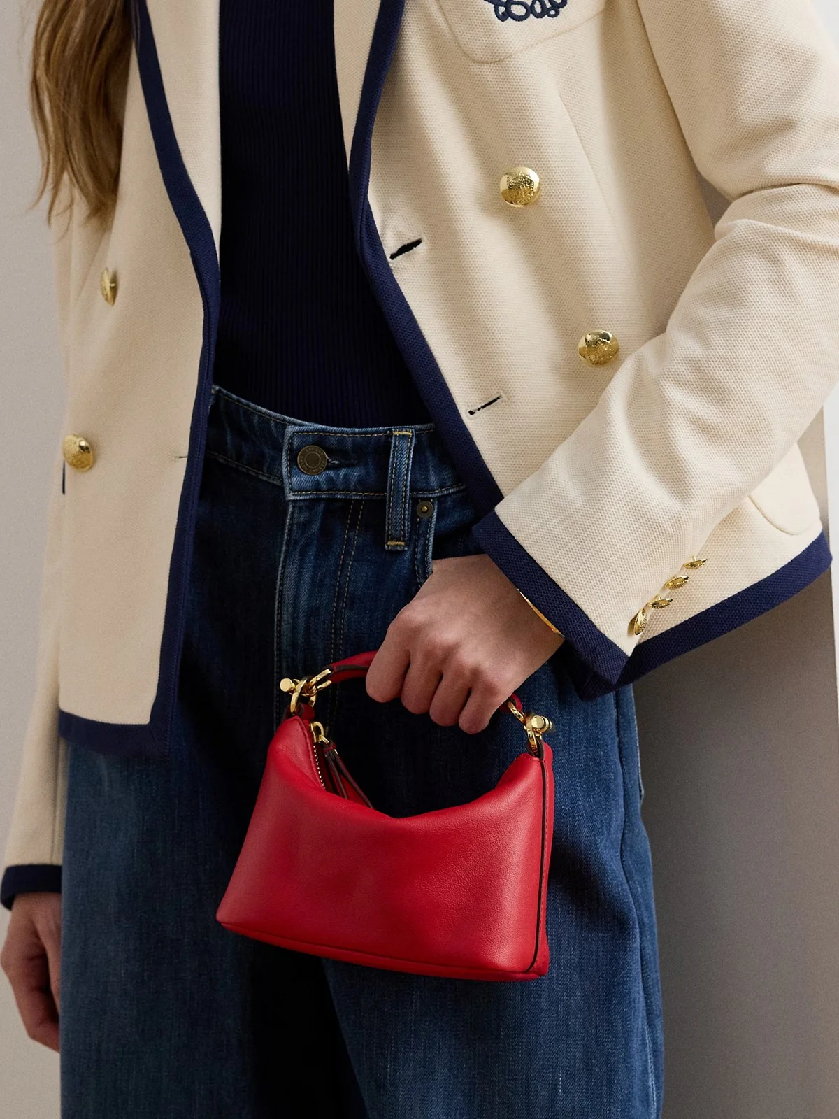 LAUREN RALPH LAUREN Borsa Donna BLKE MINI SH-SHOULDER BAG-SMALL 431P10531 004 FESTIVE RED - Image 7