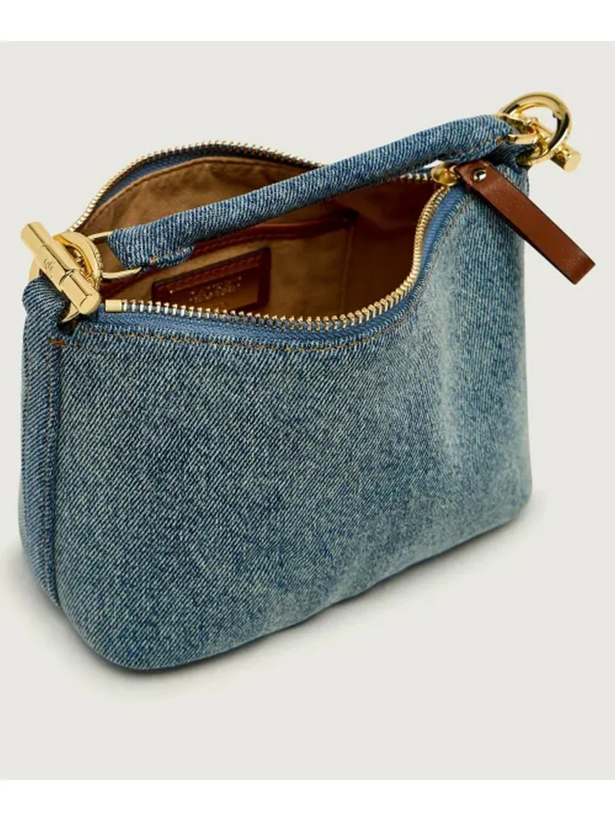 LAUREN RALPH LAUREN Borsa Donna BLKE MINI SH-SHOULDER BAG-SMALL 431P10532 001 BLUE/LAUREN TAN - Image 4