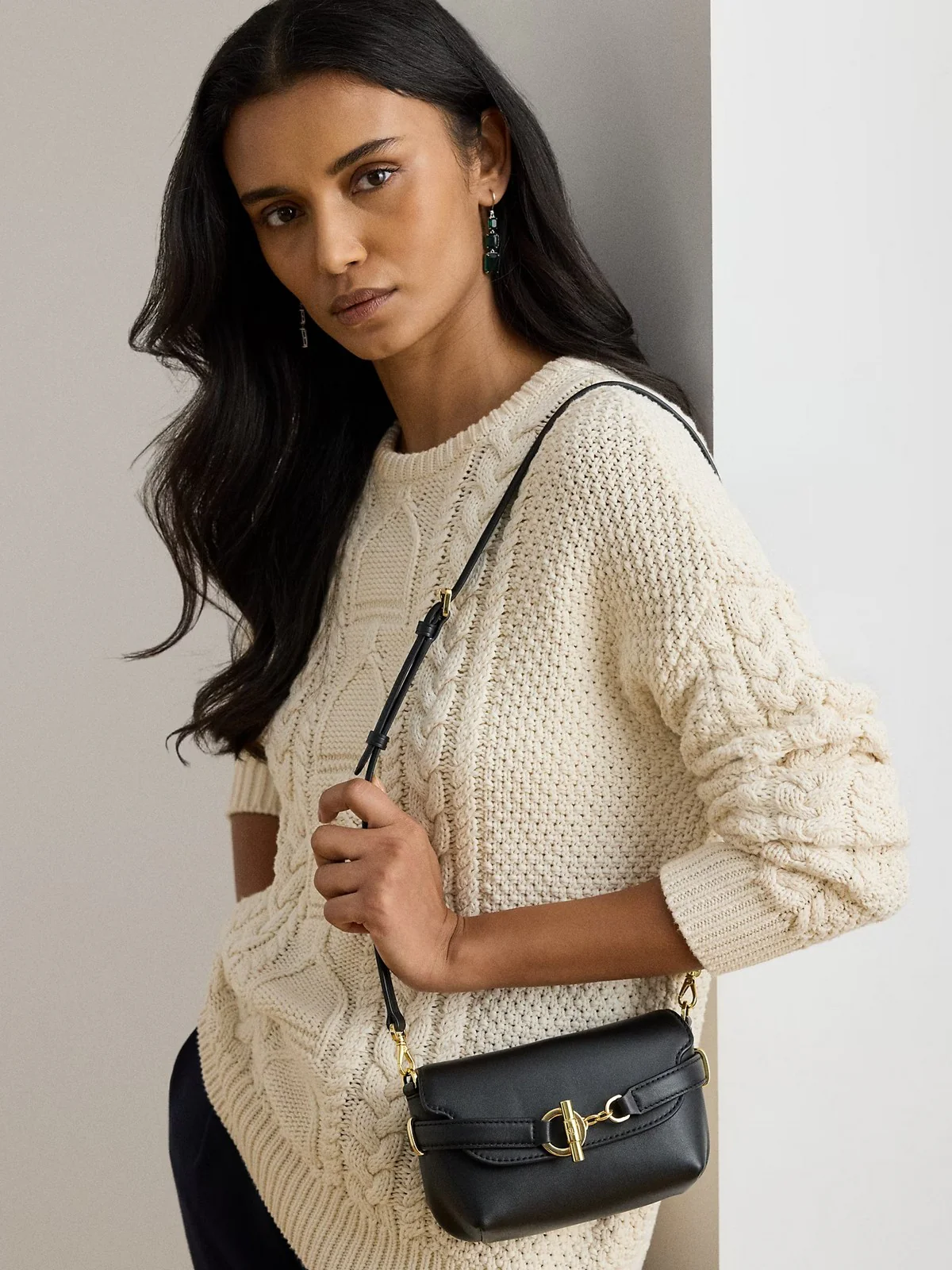 LAUREN RALPH LAUREN Borsa Donna BLKE SM CRS-CROSSBODY-SMALL 431P04297 001 BLACK - Image 6