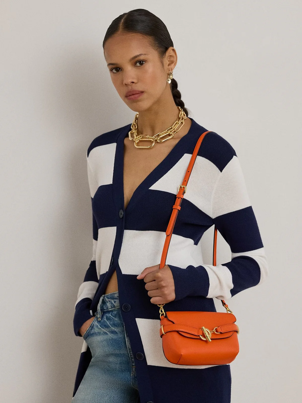 LAUREN RALPH LAUREN Borsa Donna BLKE SM CRS-CROSSBODY-SMALL 431P04297 005 DUSK ORANGE - Image 5