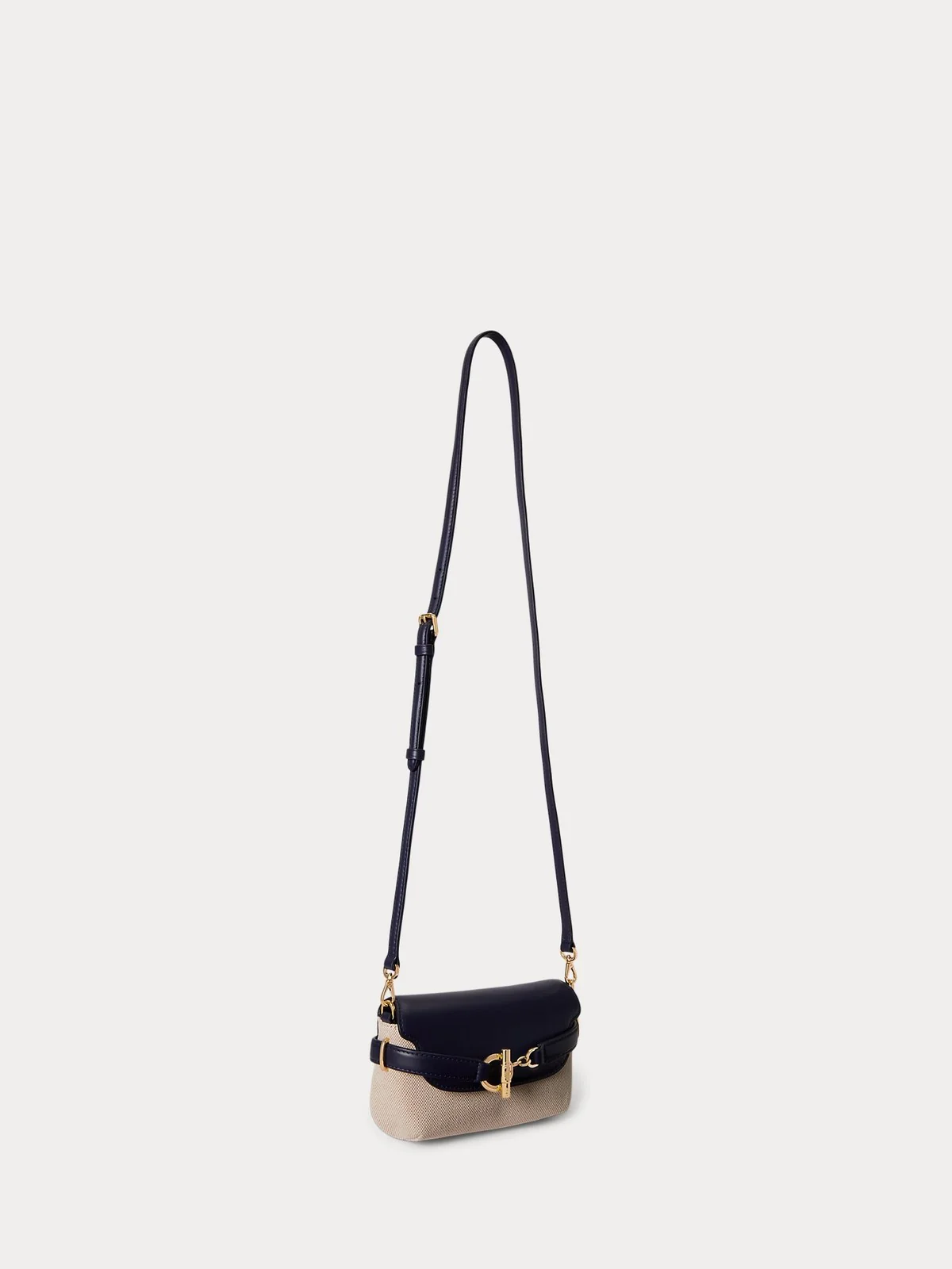 LAUREN RALPH LAUREN Borsa Donna BLKE SM CRS-CROSSBODY-SMALL 431P10121 001 NTRL/BUFF CANVAS/REFINED NAVY - Image 2