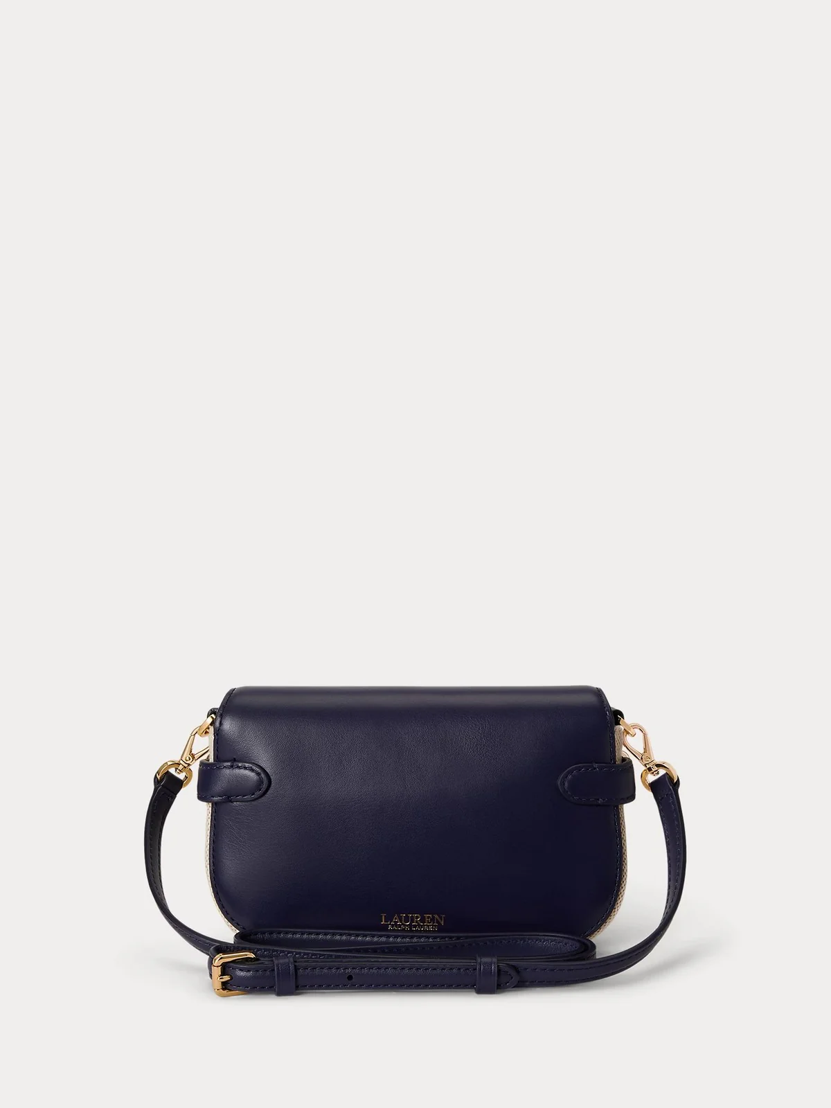 LAUREN RALPH LAUREN Borsa Donna BLKE SM CRS-CROSSBODY-SMALL 431P10121 001 NTRL/BUFF CANVAS/REFINED NAVY - Image 3