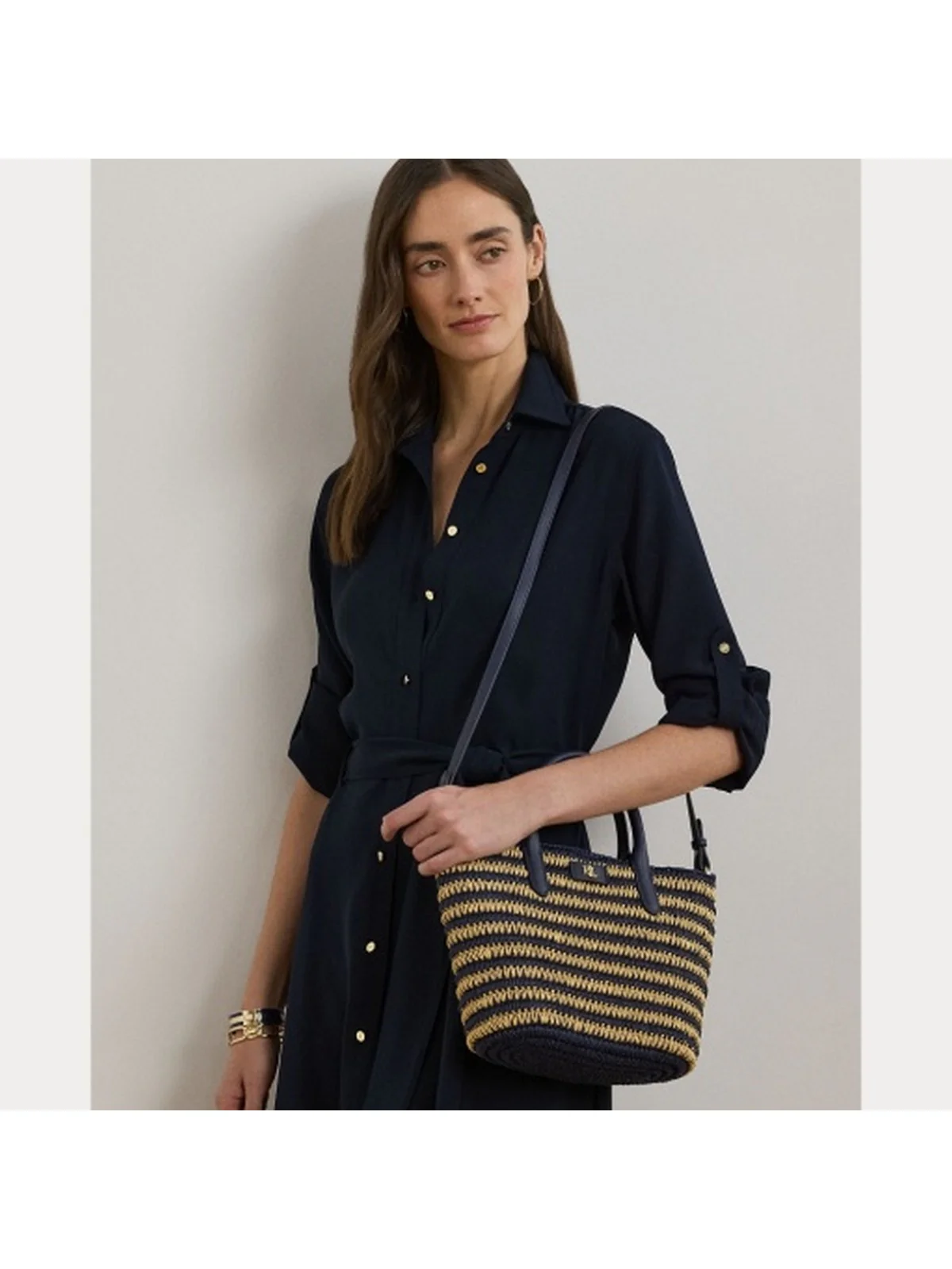 LAUREN RALPH LAUREN Borsa Donna BRIE 22-TOTE-MEDIUM 431962121 002 Blu - Image 7