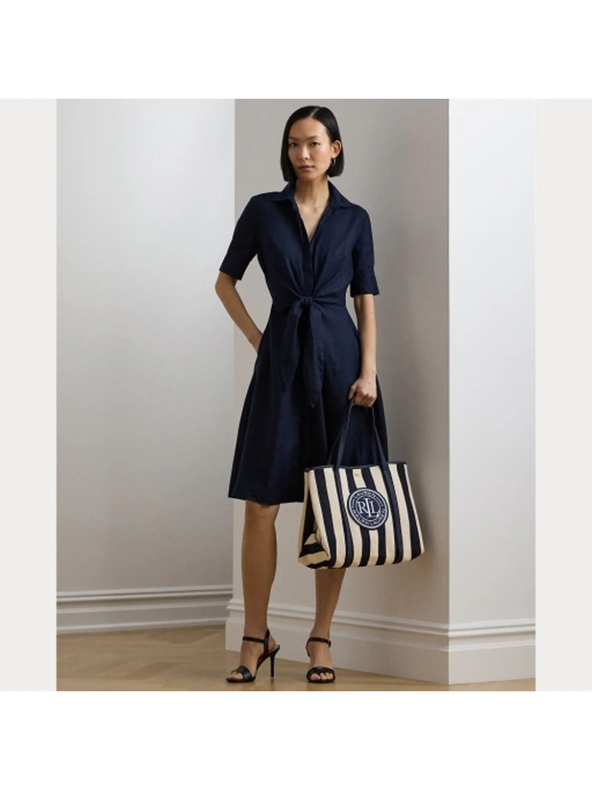 LAUREN RALPH LAUREN Borsa Donna EMERIE TOTE-TOTE-EXTRA LARGE 431956937 001 Blu - Image 7
