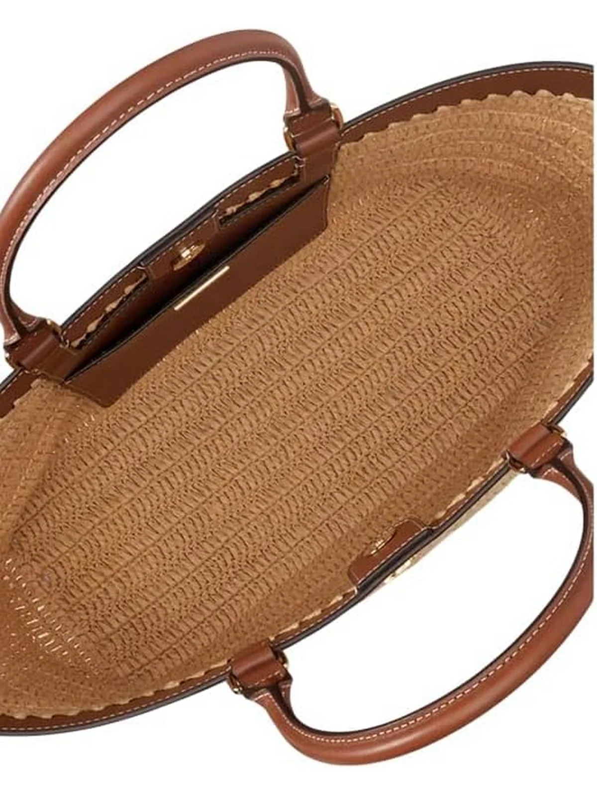 LAUREN RALPH LAUREN Borsa Donna KYLA TOTE-TOTE-LARGE 431982183 001 NATURAL/LAUREN TAN - Image 3