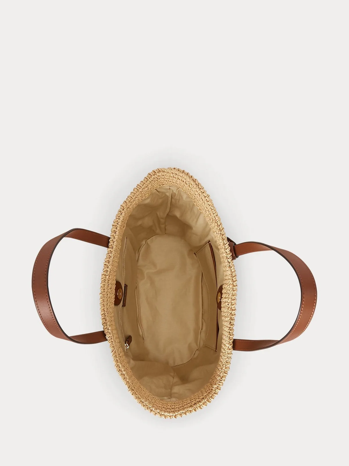 LAUREN RALPH LAUREN Borsa Donna LAINEY LG TT-TOTE-LARGE 431982179 001 NATURAL/LAUREN TAN - Image 4