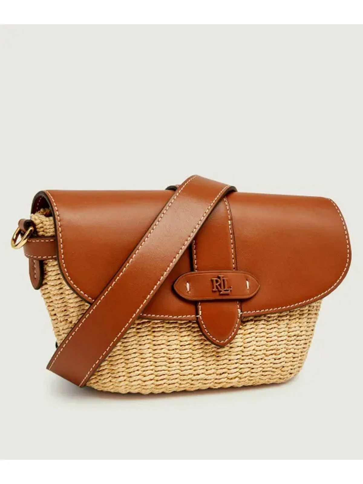 LAUREN RALPH LAUREN Borsa Donna LYNDEN-SHOULDER BAG-SMALL 431P10158 001 NATURAL/LAUREN TAN - Image 4