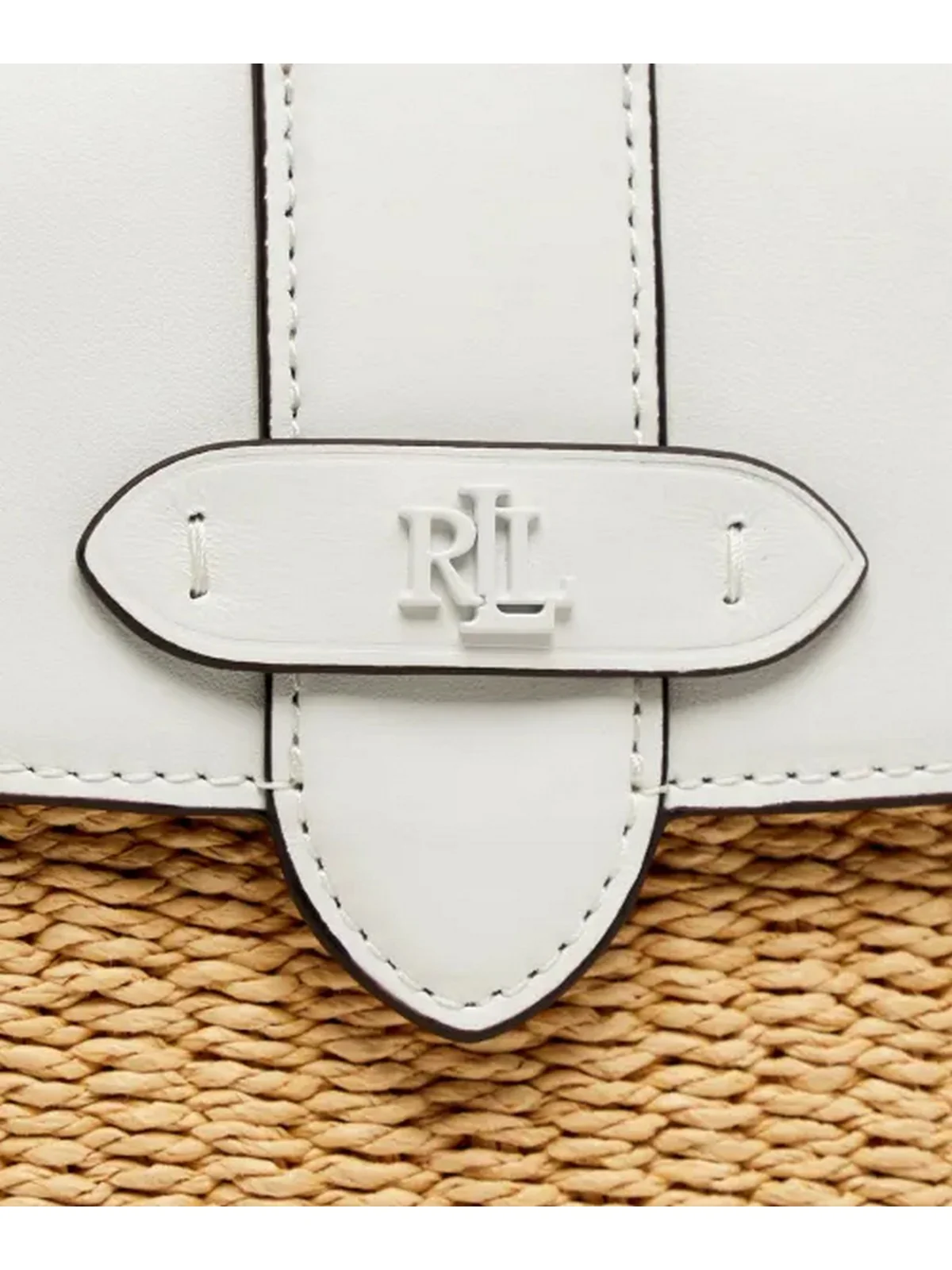 LAUREN RALPH LAUREN Borsa Donna LYNDEN-SHOULDER BAG-SMALL 431P10158 002 NATURAL/WHITE - Image 2