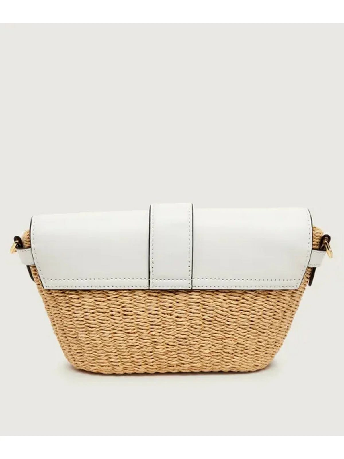 LAUREN RALPH LAUREN Borsa Donna LYNDEN-SHOULDER BAG-SMALL 431P10158 002 NATURAL/WHITE - Image 3