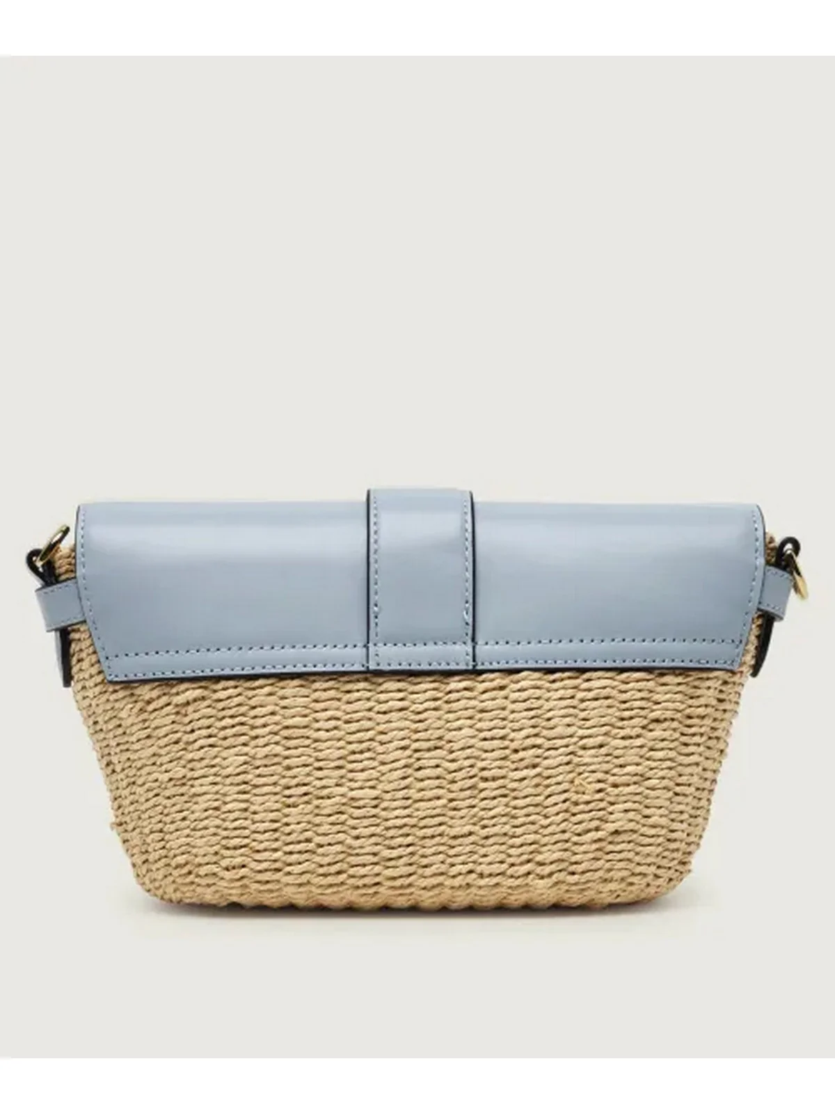 LAUREN RALPH LAUREN Borsa Donna LYNDEN-SHOULDER BAG-SMALL 431P10158 003 NATURAL/ALPINE BLUE - Image 3
