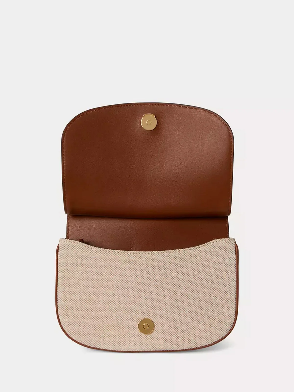 LAUREN RALPH LAUREN Borsa Donna MARCY CRSBDY-CROSSBODY-MEDIUM 431P10512 001 NTRL/BUFF CANVAS/LAUREN TAN - Image 4
