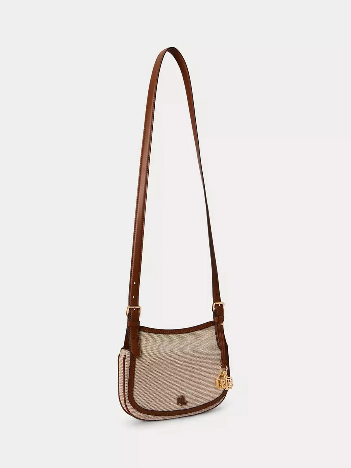 LAUREN RALPH LAUREN Borsa Donna MARCY CRSBDY-CROSSBODY-MEDIUM 431P10512 001 NTRL/BUFF CANVAS/LAUREN TAN - Image 6