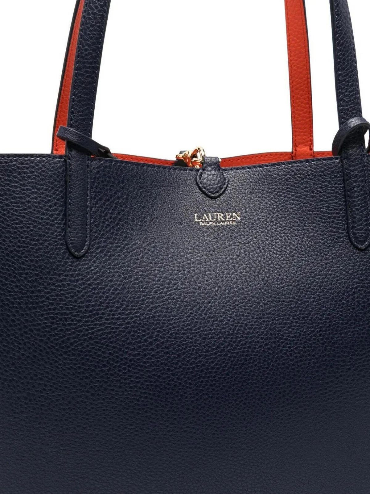 LAUREN RALPH LAUREN Borsa Donna RVRSBLE TOTE-TOTE-MEDIUM 431795329 079 REFINED NAVY/DUSK ORANGE - Image 5