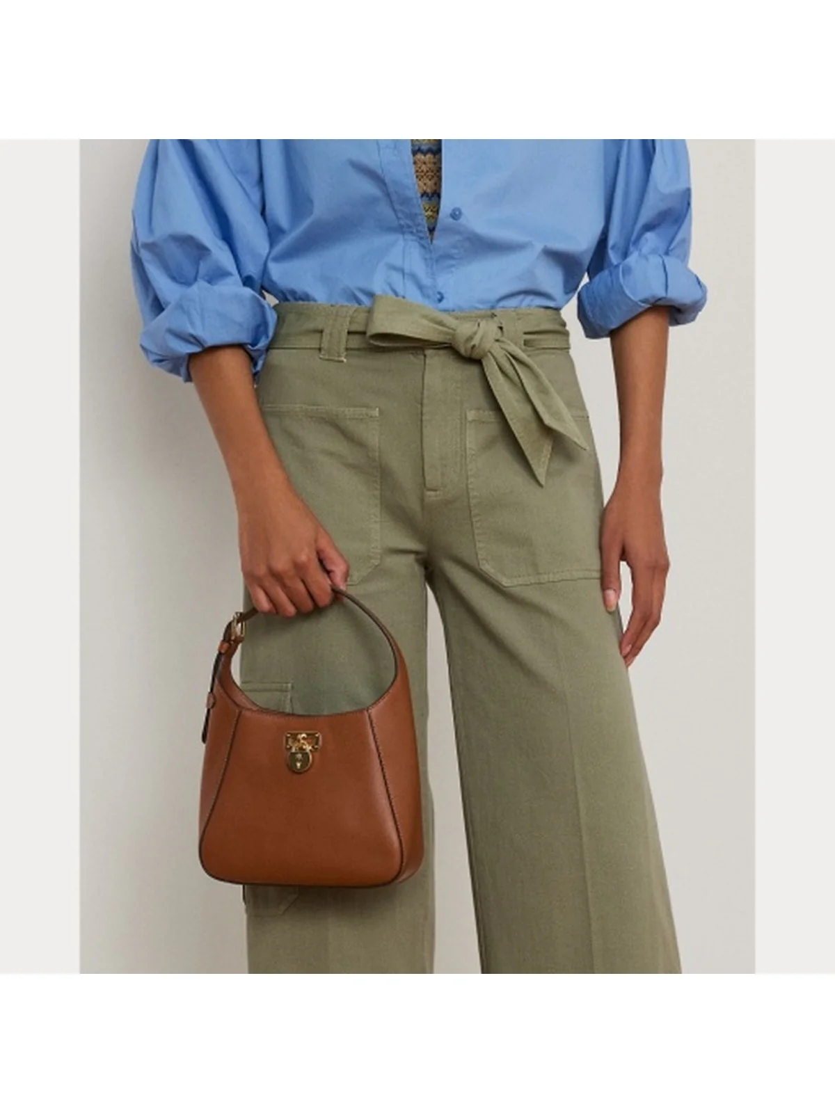 LAUREN RALPH LAUREN Borsa Donna TANNER SM SH 431966750 002 Marrone - Image 7