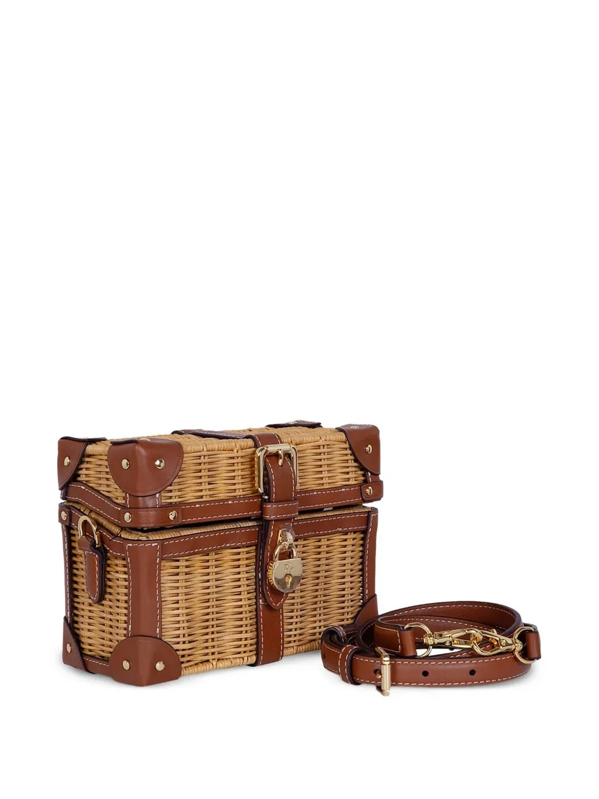 LAUREN RALPH LAUREN Borsa Donna TNNR LUGGAGE-CROSSBODY-SMALL 431P06075 001 LIGHT WALNUT/LAUREN TAN - Image 2