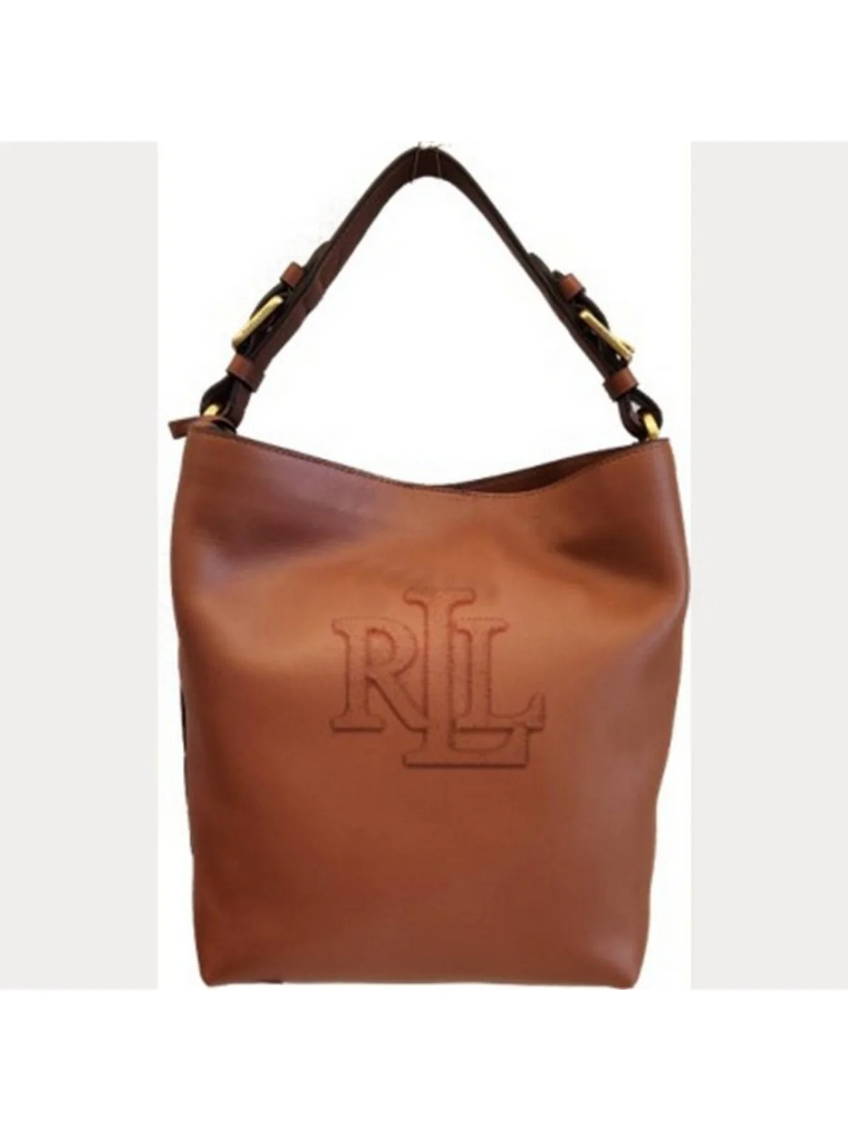 LAUREN RALPH LAUREN Borsa Donna WITLEY MD BK-BUCKET BAG-MEDIUM 431950855 007 Marrone - Image 4