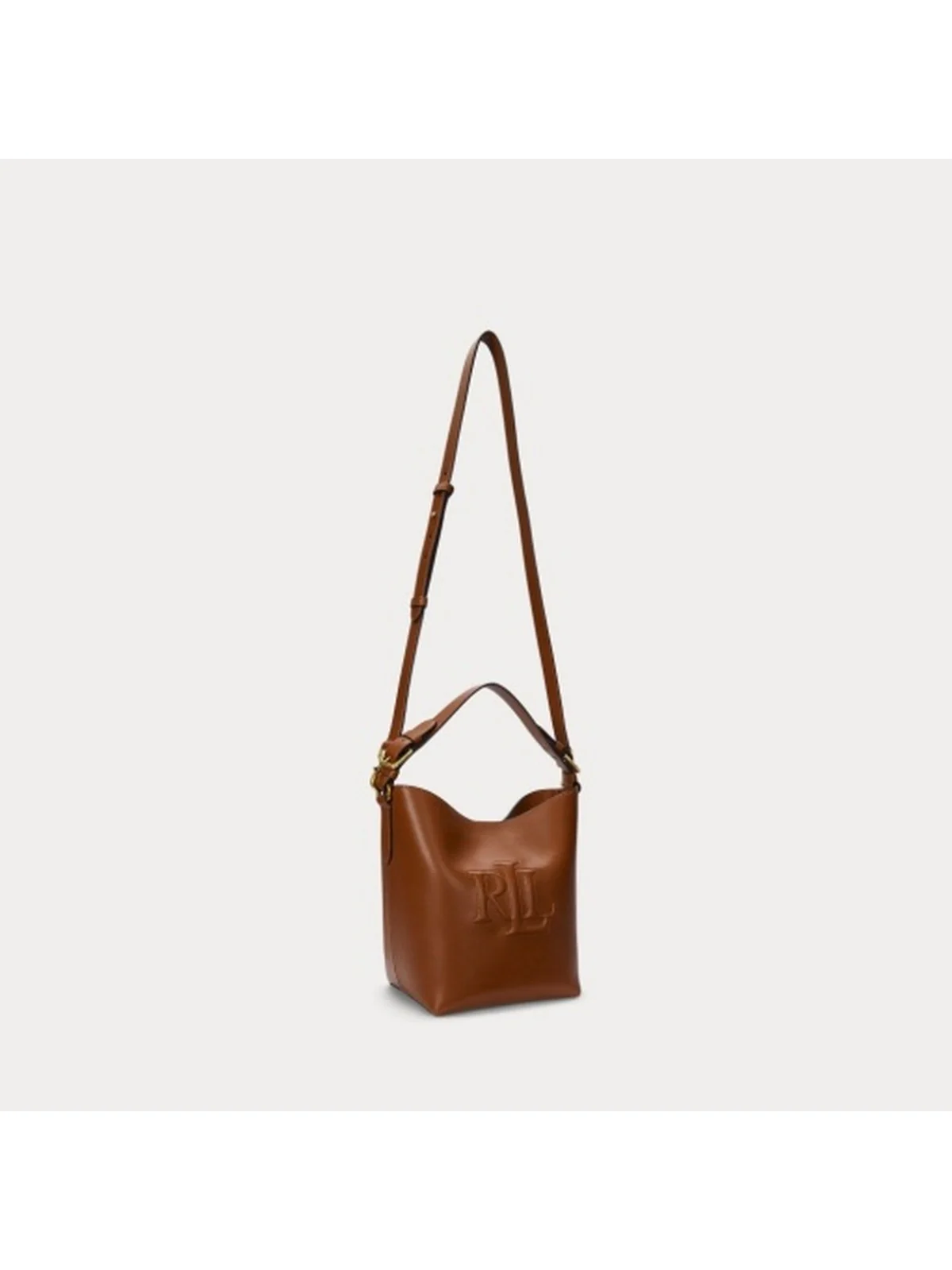 LAUREN RALPH LAUREN Borsa Donna WITLEY MD BK-BUCKET BAG-MEDIUM 431950855 007 Marrone - Image 5