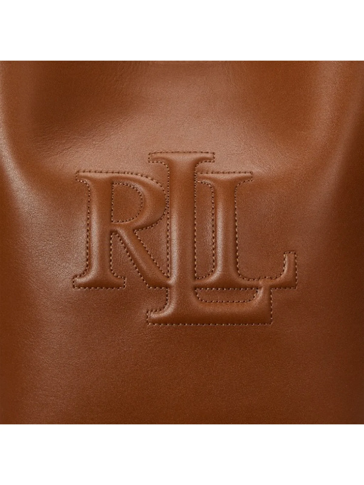 LAUREN RALPH LAUREN Borsa Donna WITLEY MD BK-BUCKET BAG-MEDIUM 431950855 007 Marrone - Image 8