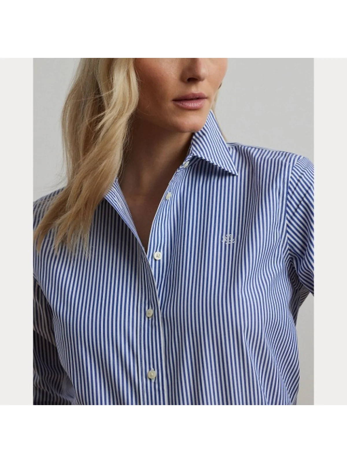 LAUREN RALPH LAUREN Camicia Donna JAMELKO 200859048 001 BLUE/WHITE - Image 6