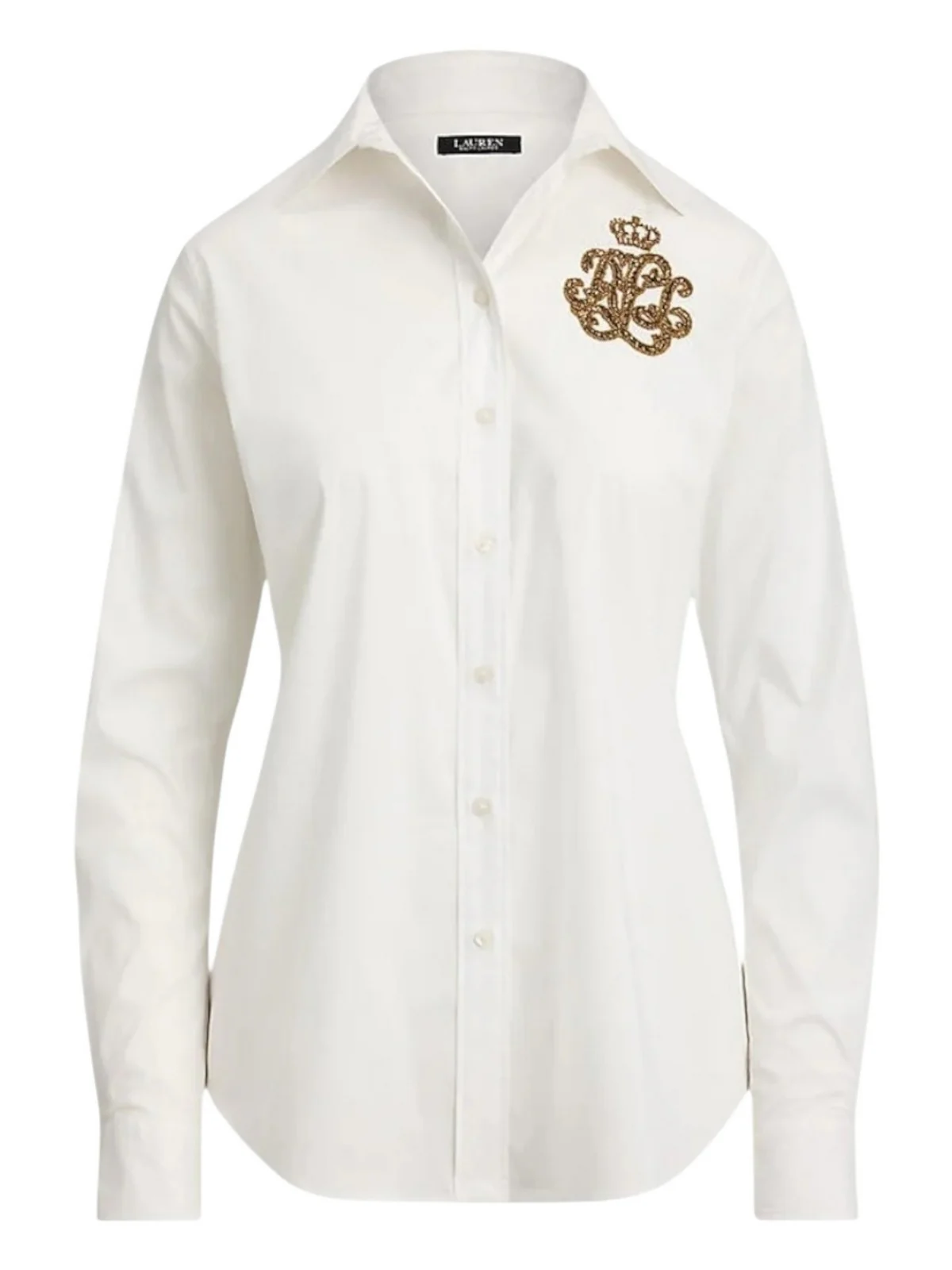 LAUREN RALPH LAUREN Camicia Donna JAMELKO-LONG SLEEVE-BUTTON FRONT SHIRT 200979990 002 WHITE