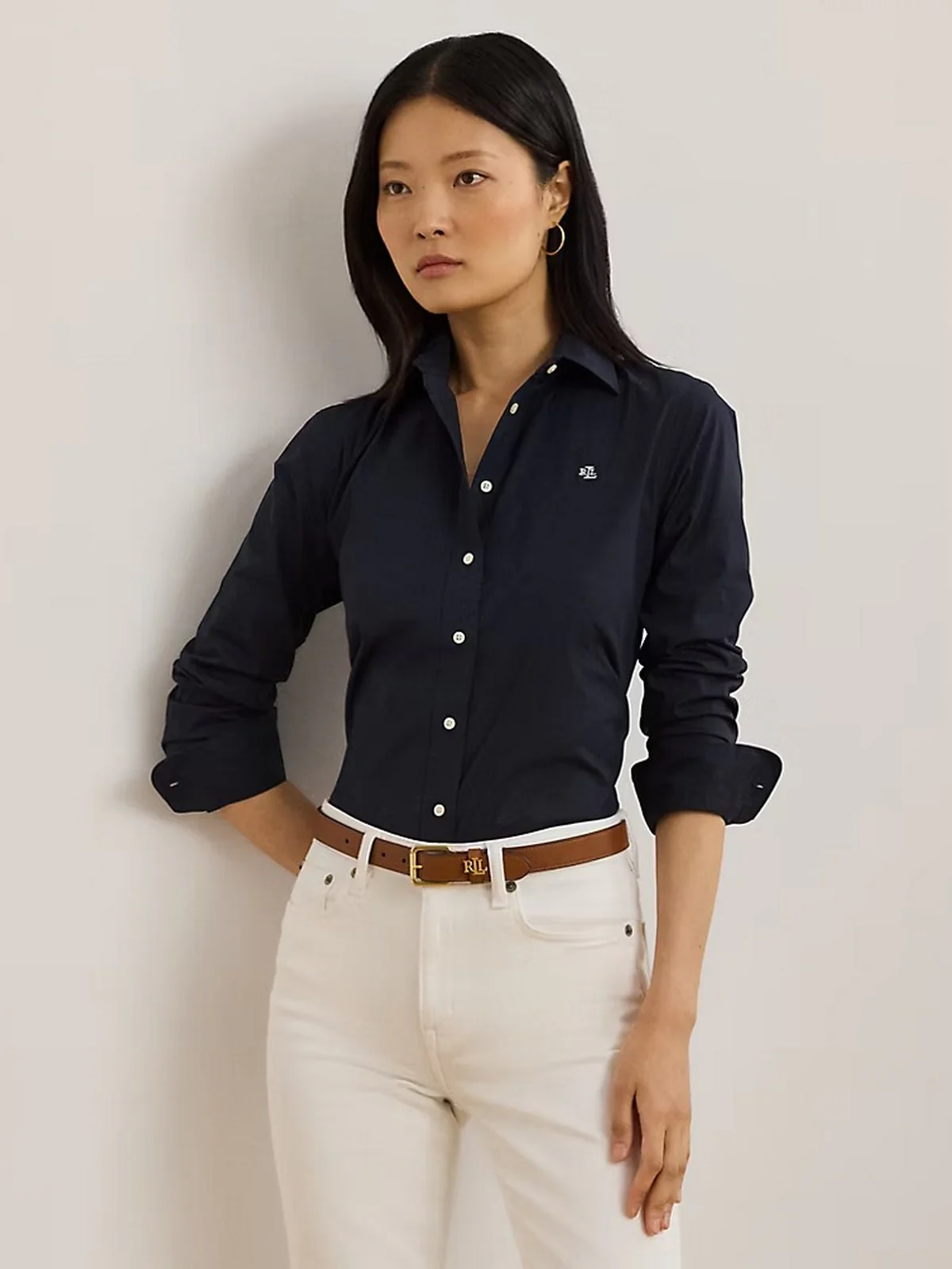 LAUREN RALPH LAUREN Camicia Donna JAMELKO-LONG SLEEVE-SHIRT 200684553 003 LAUREN NAVY - Image 2