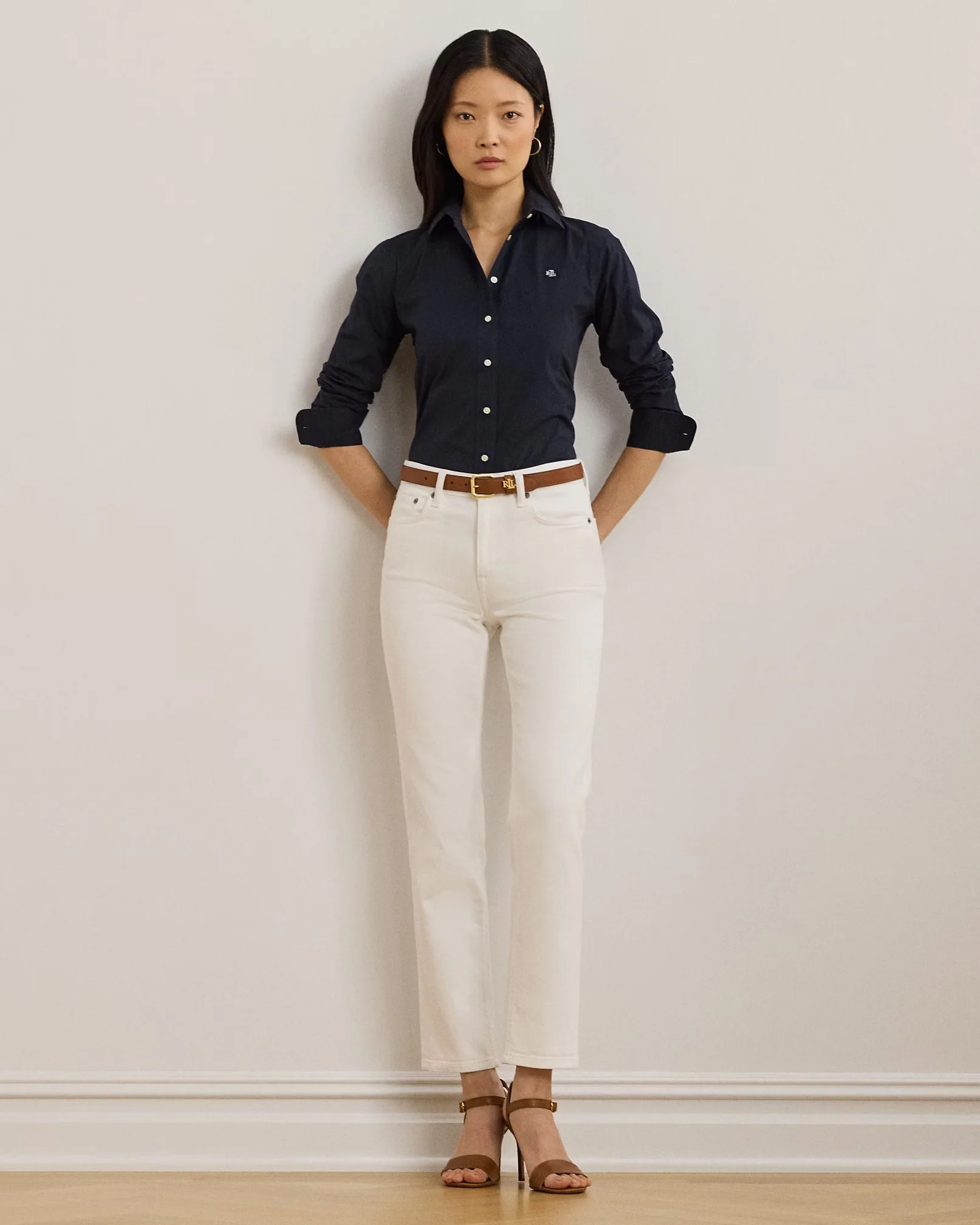 LAUREN RALPH LAUREN Camicia Donna JAMELKO-LONG SLEEVE-SHIRT 200684553 003 LAUREN NAVY - Image 3