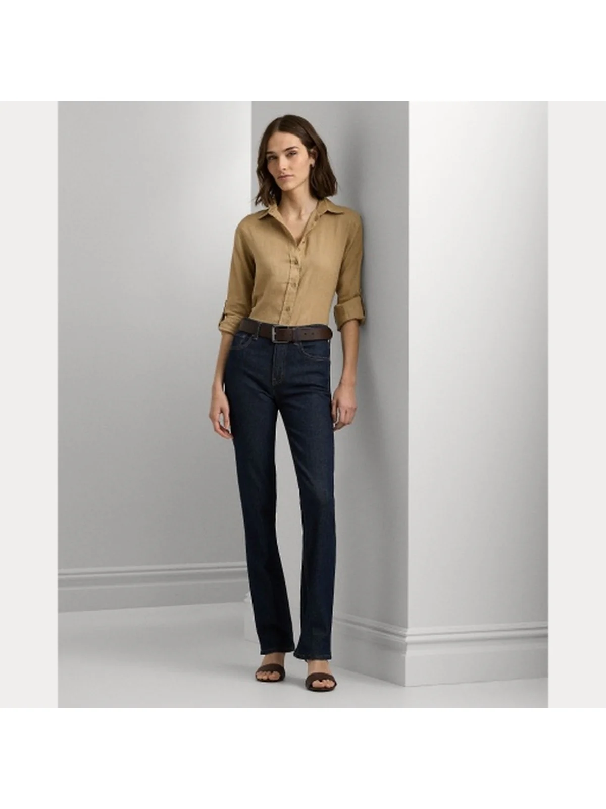 LAUREN RALPH LAUREN Camicia Donna Karrie 200782777 060 Marrone - Image 4