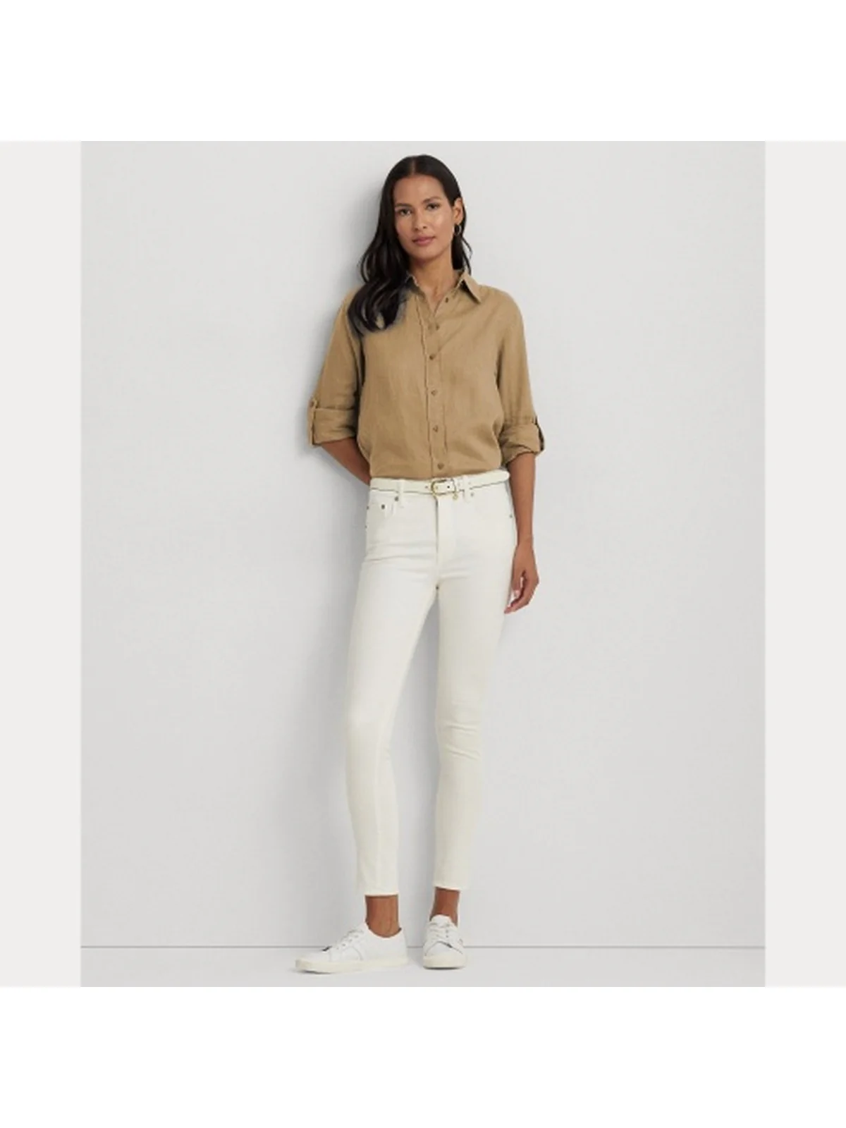 LAUREN RALPH LAUREN Camicia Donna Karrie 200782777 060 Marrone - Image 7