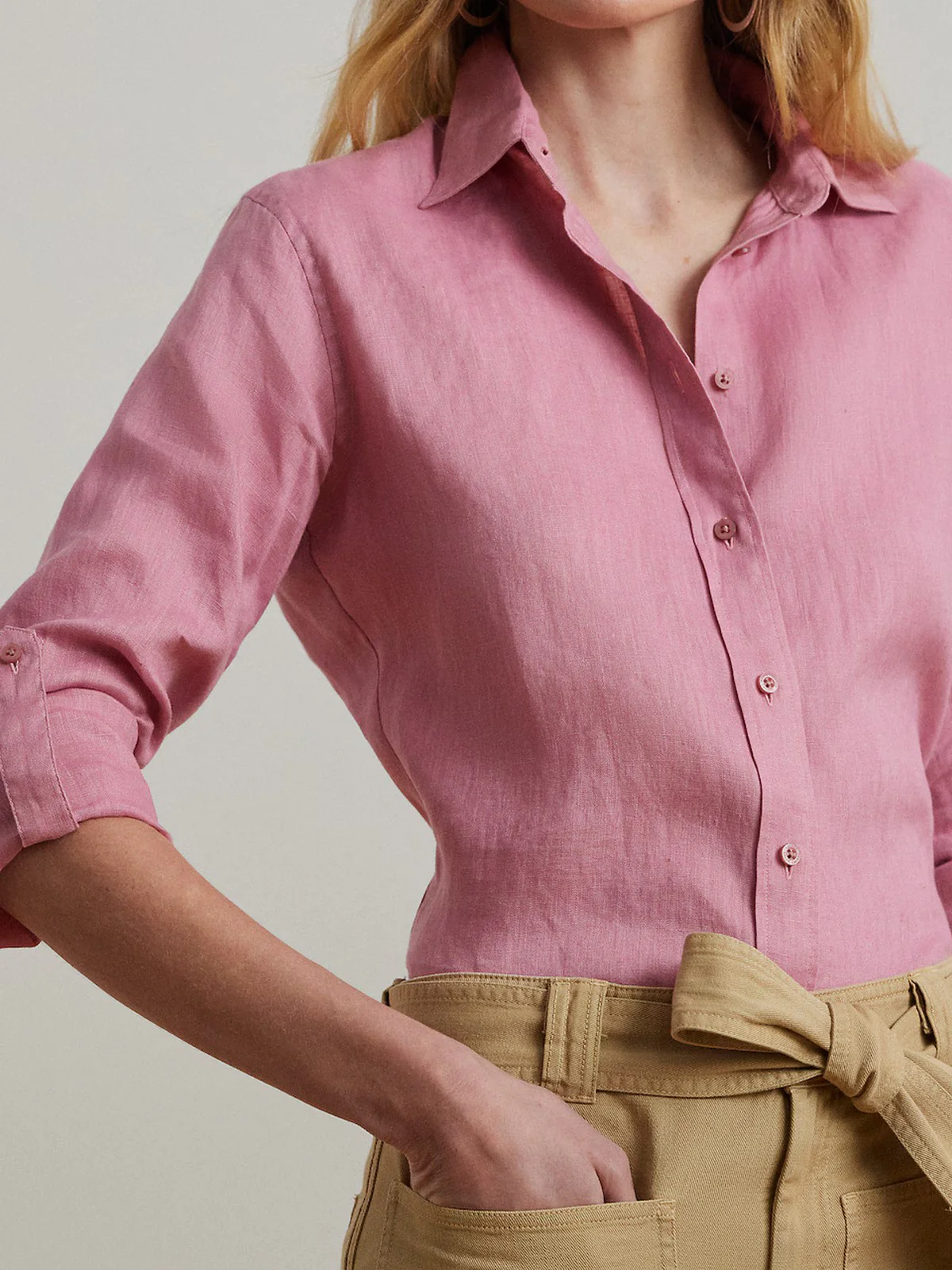 LAUREN RALPH LAUREN Camicia Donna Karrie 200782777 067 Rosa - Image 3