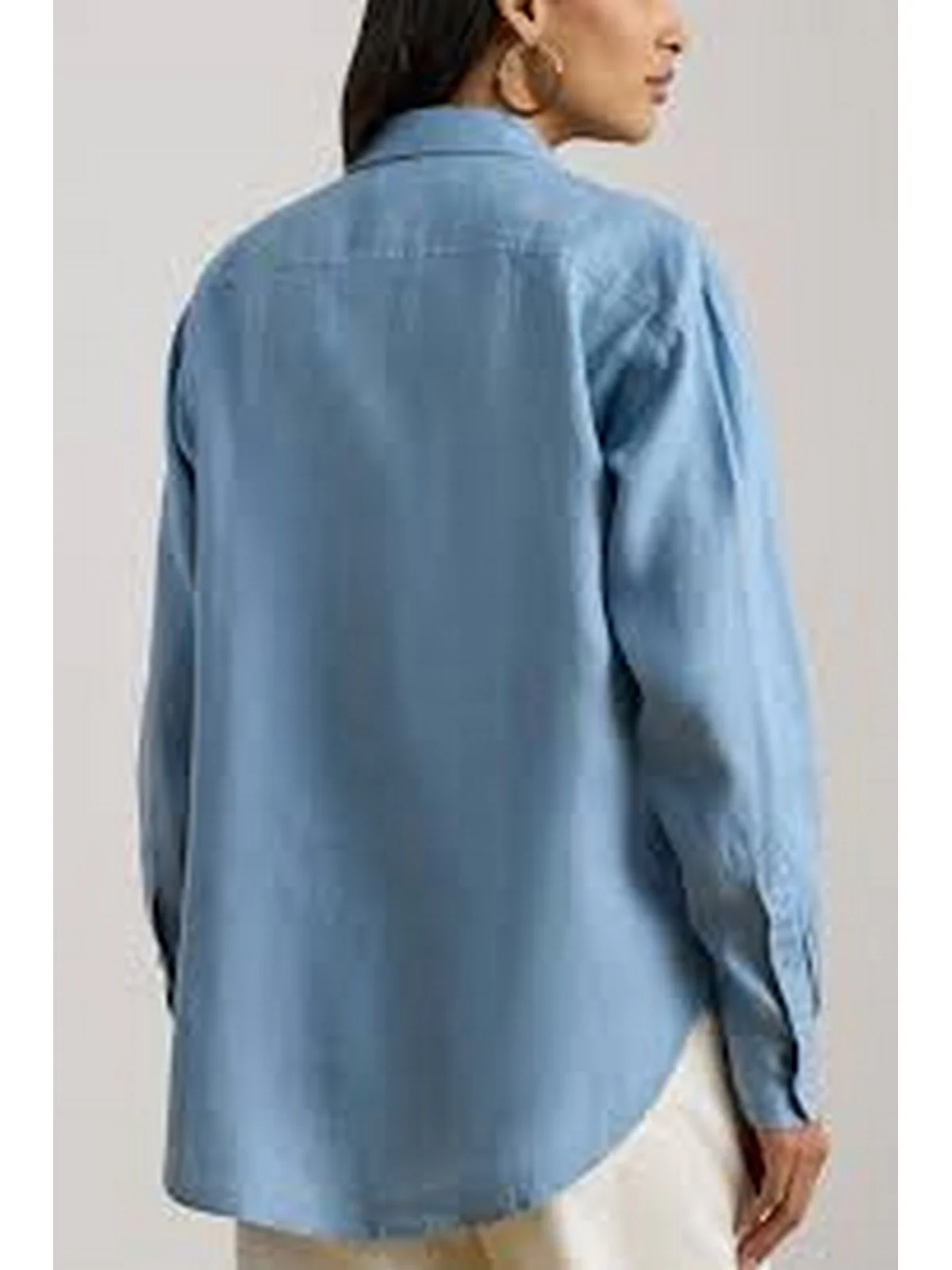 LAUREN RALPH LAUREN Camicia Donna WOVEN-SPORT SHIRT-SHIRT 200P08913 001 BLUE NOTE - Image 3