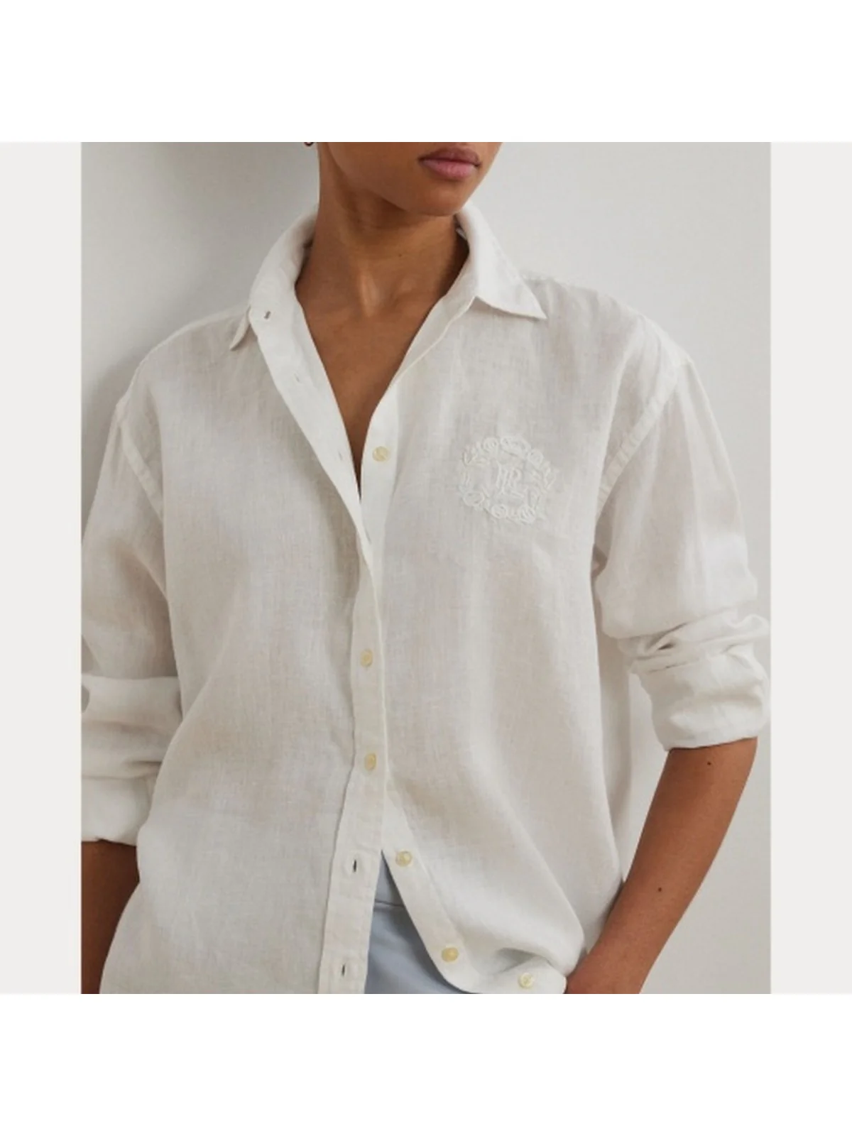 LAUREN RALPH LAUREN Camicia Donna ZAVANDRA 200966201 001 Bianco - Image 5