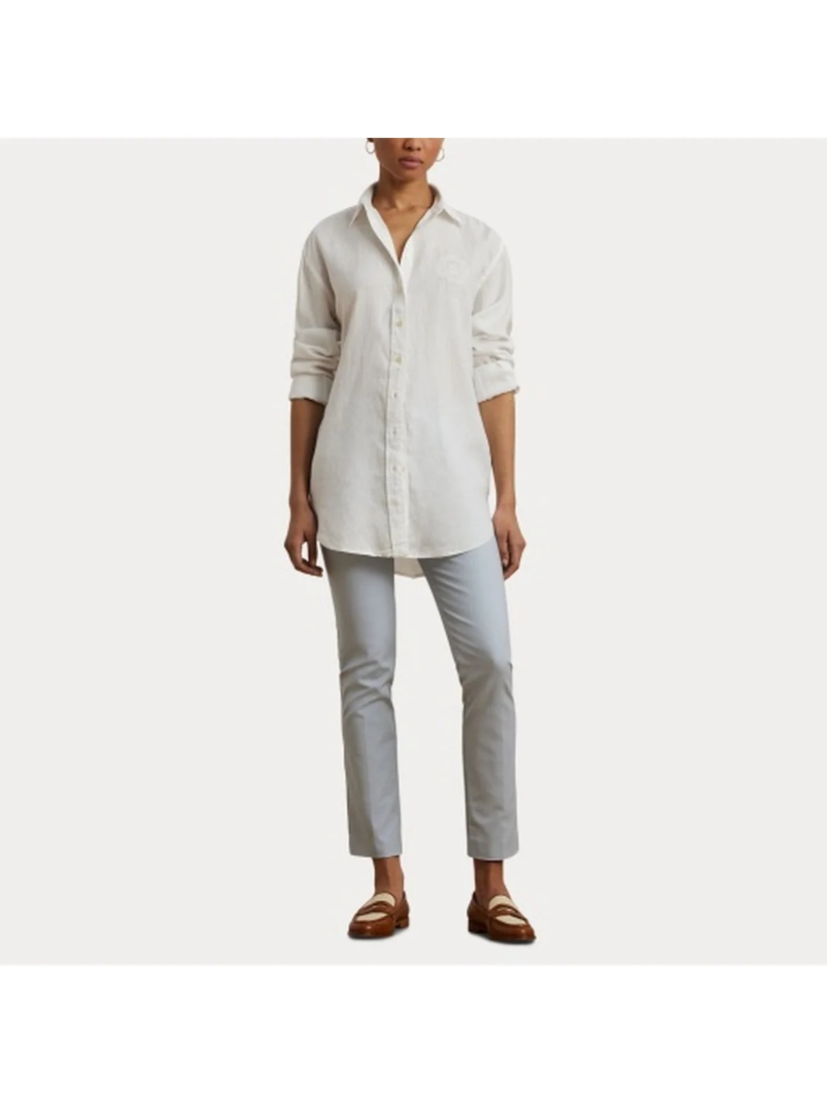 LAUREN RALPH LAUREN Camicia Donna ZAVANDRA 200966201 001 Bianco - Image 8