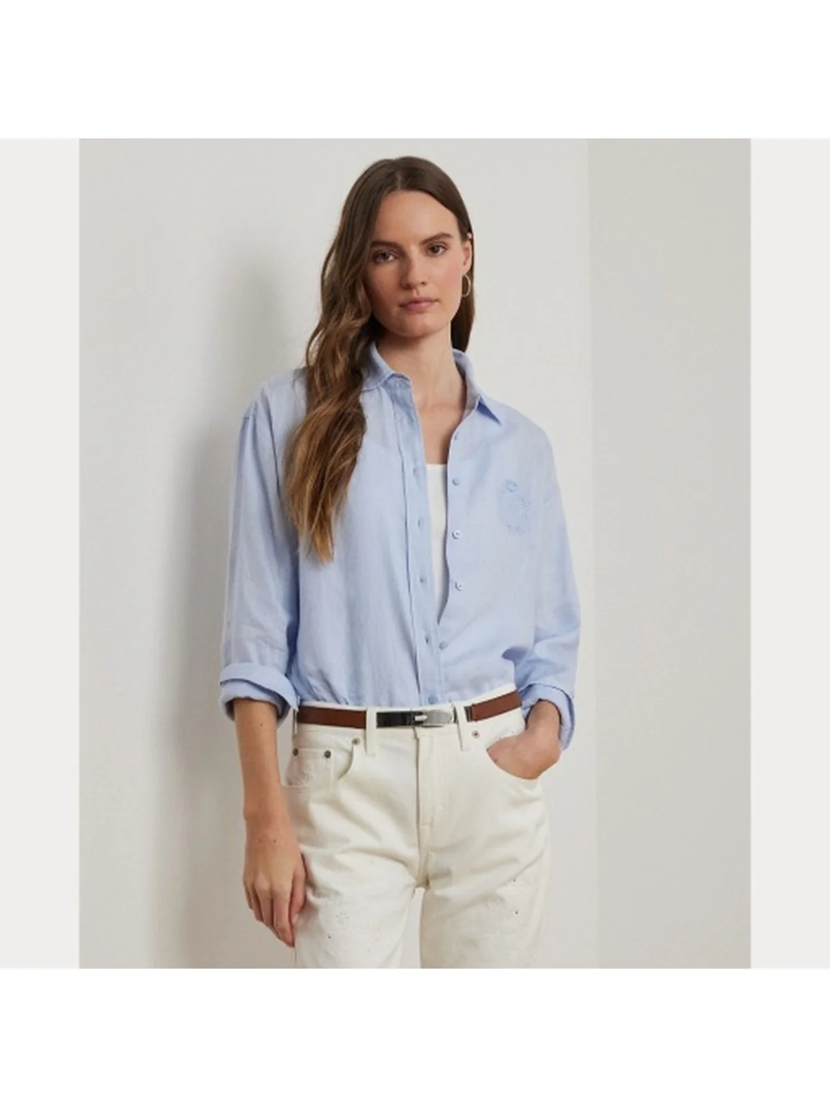 LAUREN RALPH LAUREN Camicia Donna ZAVANDRA 200966201 002 Blu - Image 2