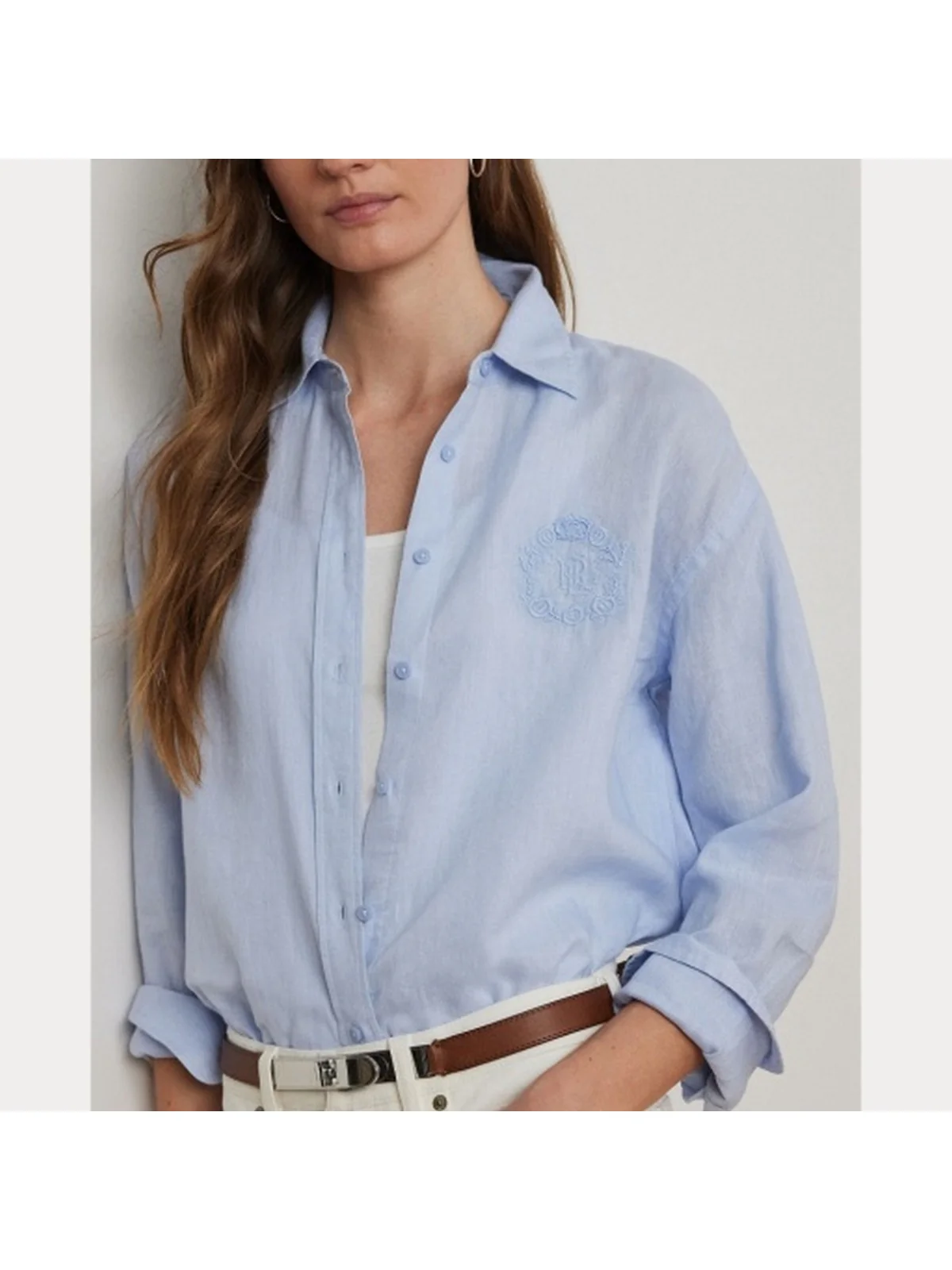 LAUREN RALPH LAUREN Camicia Donna ZAVANDRA 200966201 002 Blu - Image 5