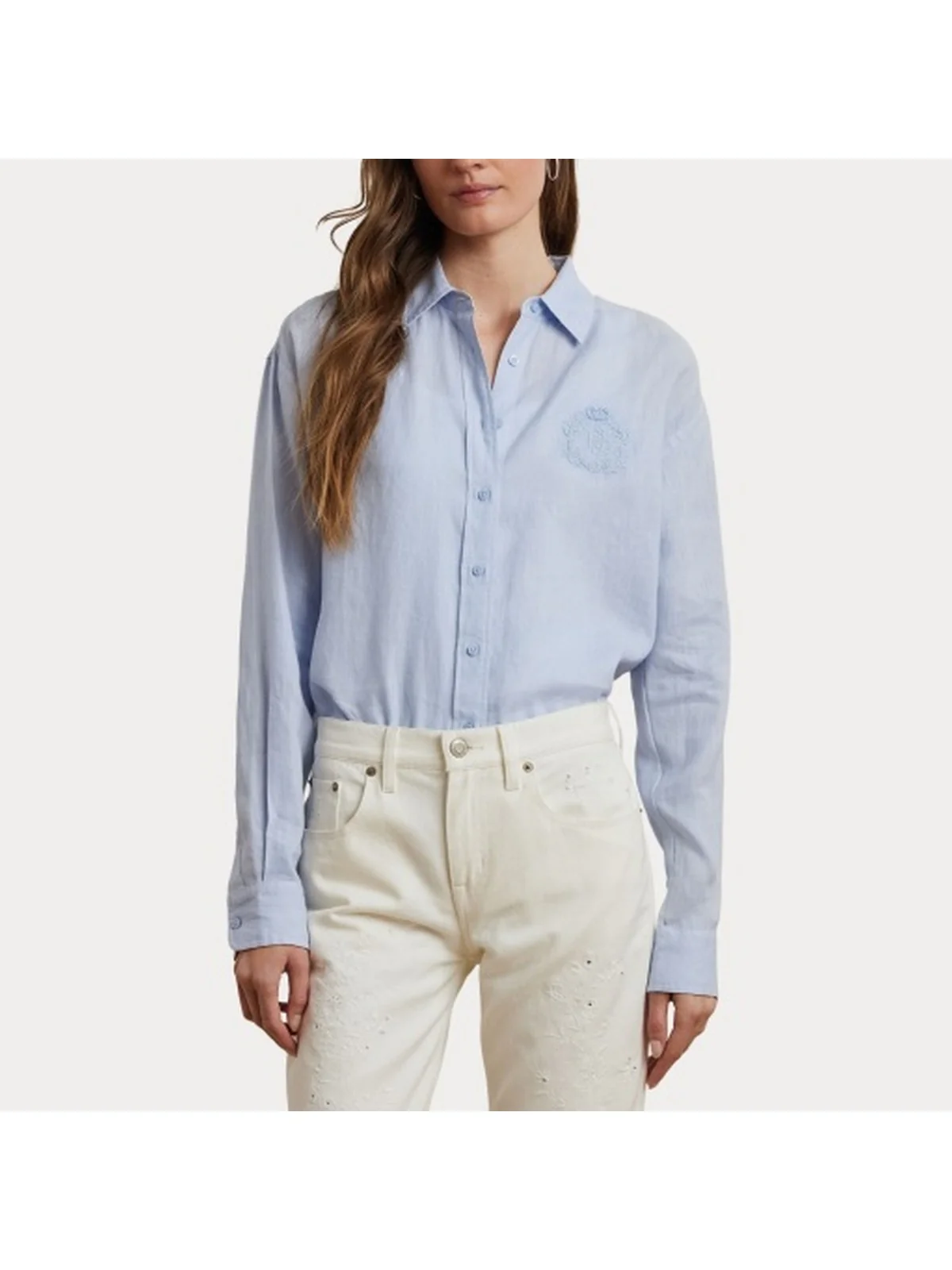 LAUREN RALPH LAUREN Camicia Donna ZAVANDRA 200966201 002 Blu - Image 6