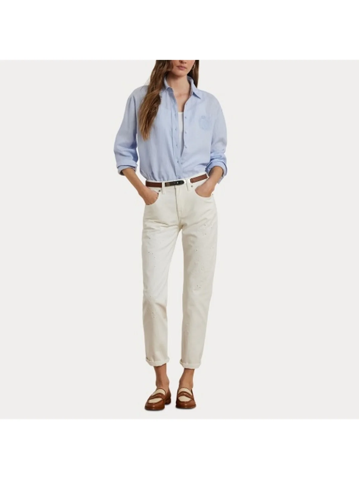 LAUREN RALPH LAUREN Camicia Donna ZAVANDRA 200966201 002 Blu - Image 8