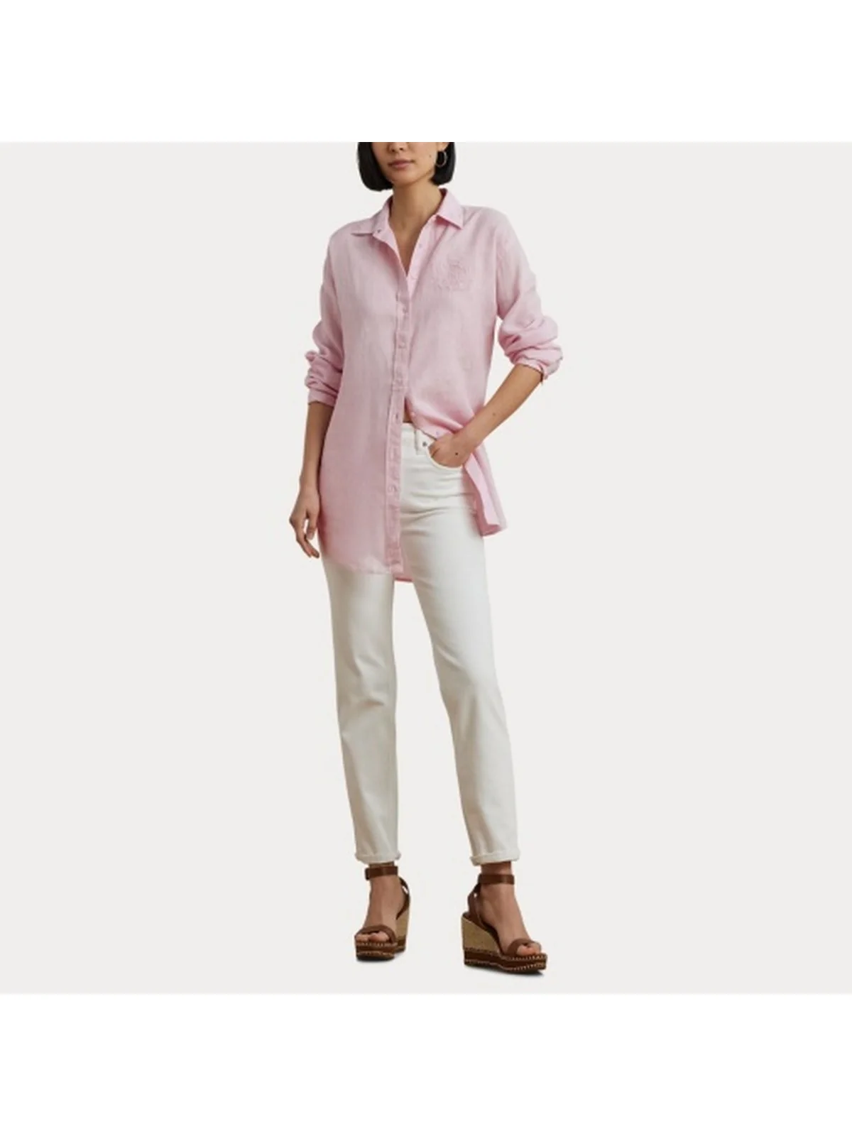 LAUREN RALPH LAUREN Camicia Donna ZAVANDRA 200966201 004 Rosa - Image 6