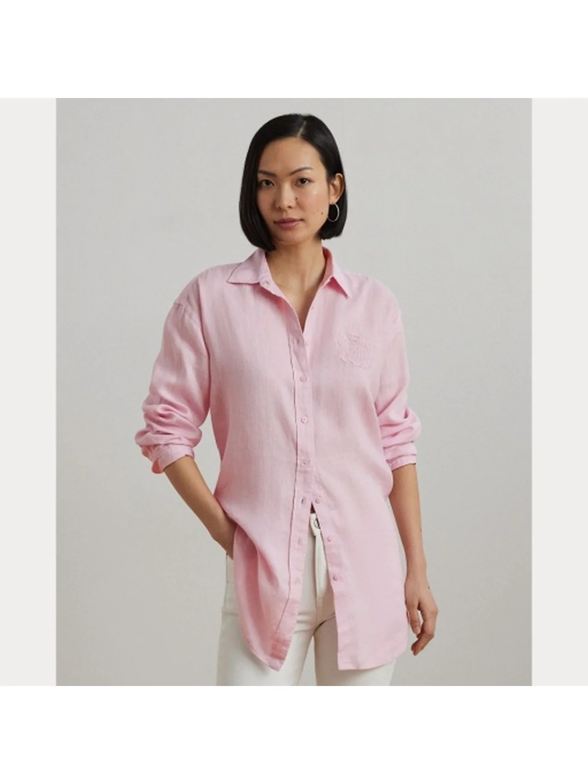 LAUREN RALPH LAUREN Camicia Donna ZAVANDRA 200966201 004 Rosa - Image 7