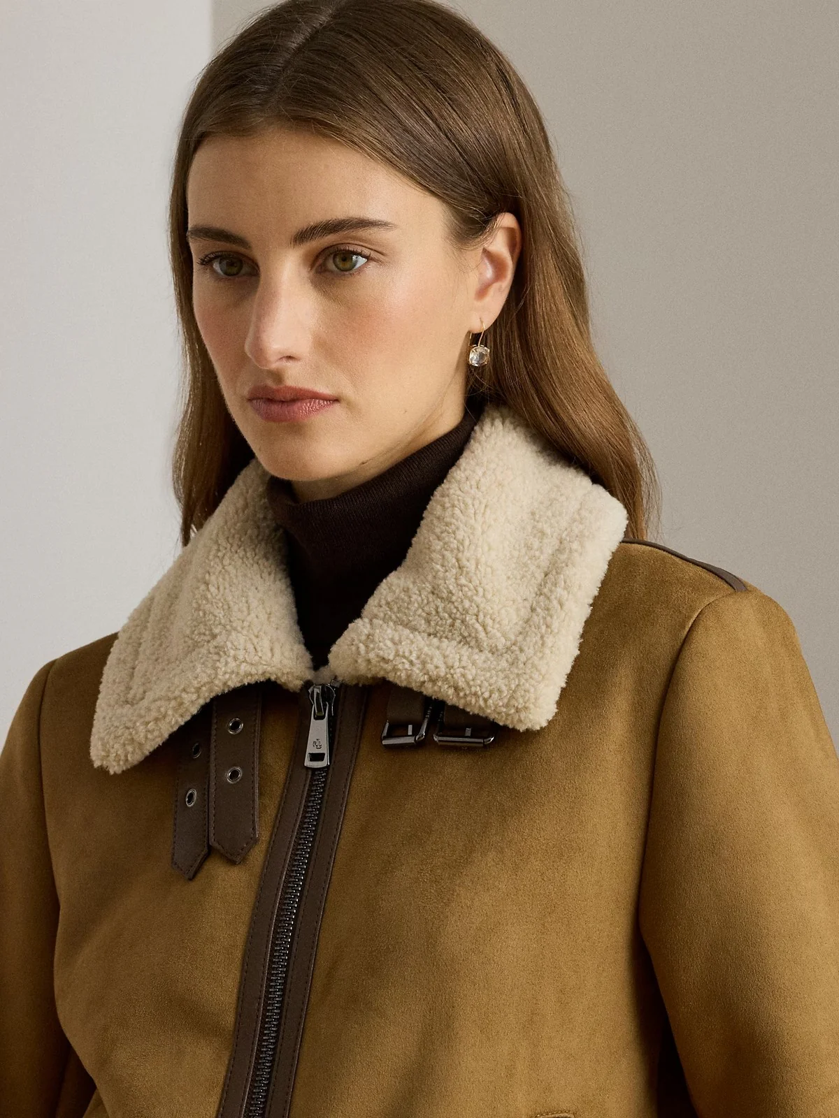 LAUREN RALPH LAUREN Cappotto Donna "FX SH SB 24""-UNLINED-COAT" 297P04122 002 camel - Image 5