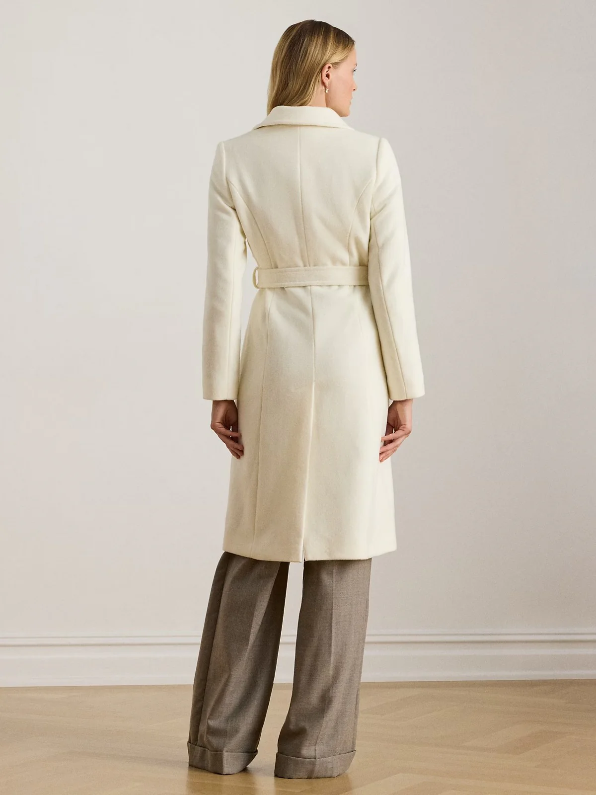 LAUREN RALPH LAUREN Cappotto Donna "WOOL WRP 42""-LINED-COAT" 297962169 006 MODA CREAM - Image 3