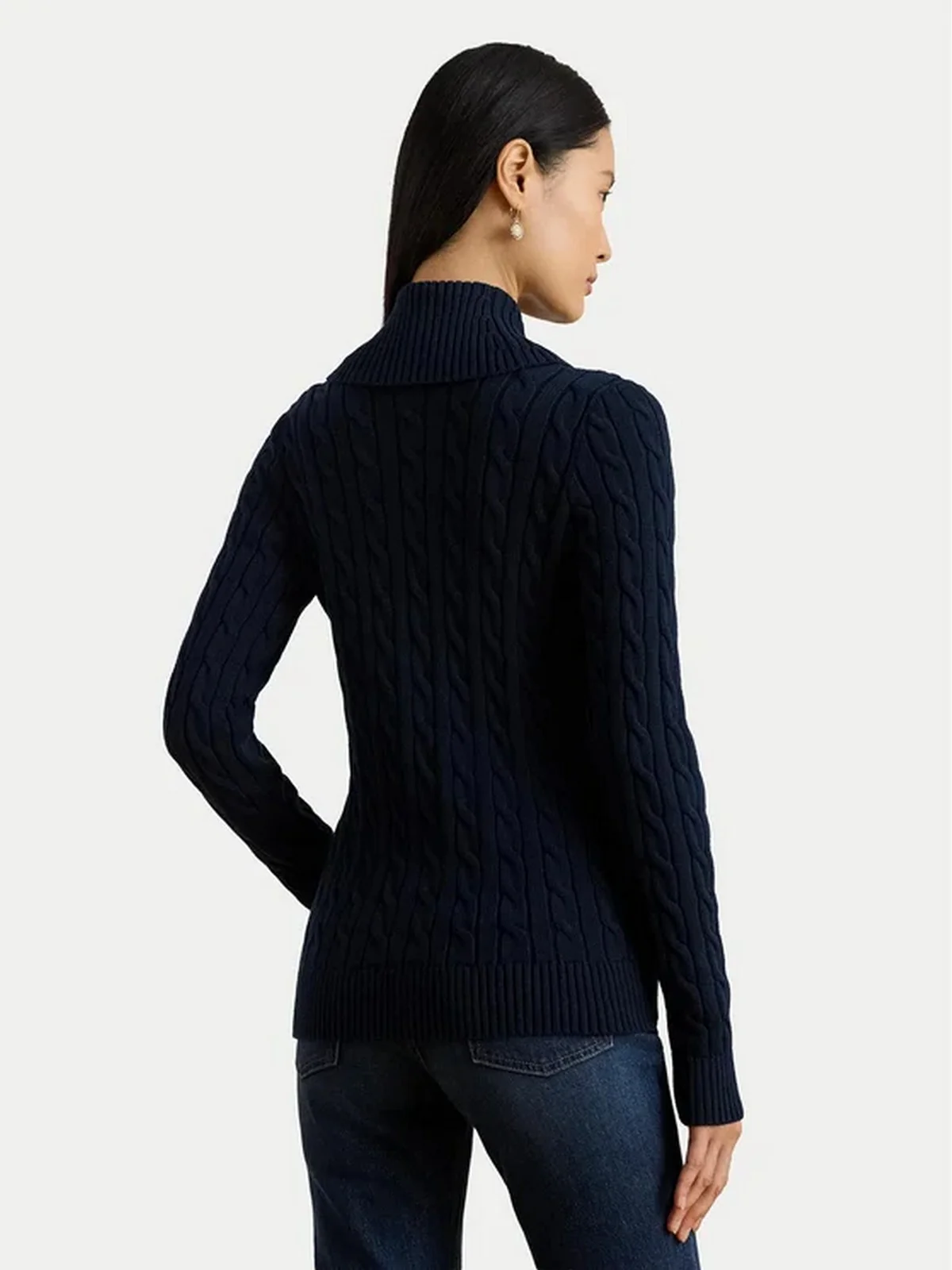 LAUREN RALPH LAUREN Cardigan Donna TAYSIR-LONG SLEEVE-CARDIGAN 200P03473 001 LAUREN NAVY - Image 4