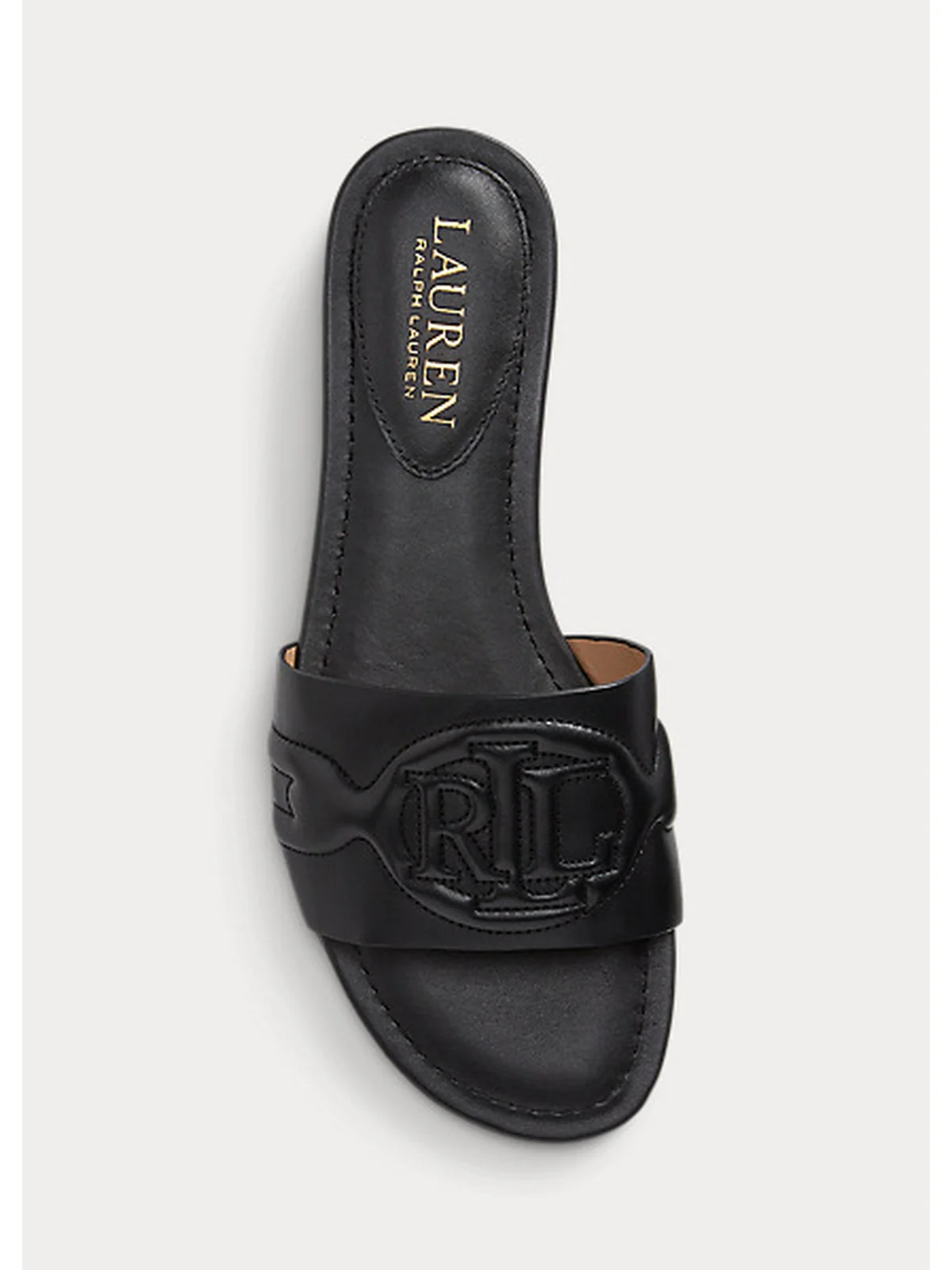 LAUREN RALPH LAUREN Ciabatta Donna  802929591 001 Nero - Image 2
