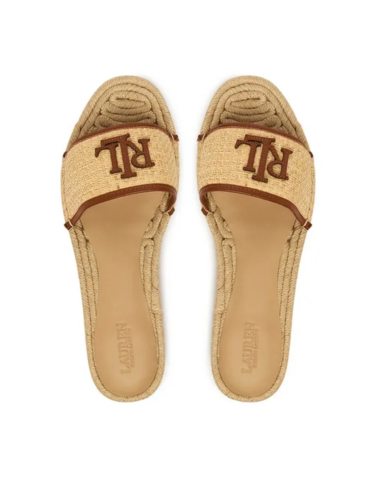 LAUREN RALPH LAUREN Ciabatta Donna  802P06398 003 NATURAL/LAUREN TAN - Image 2