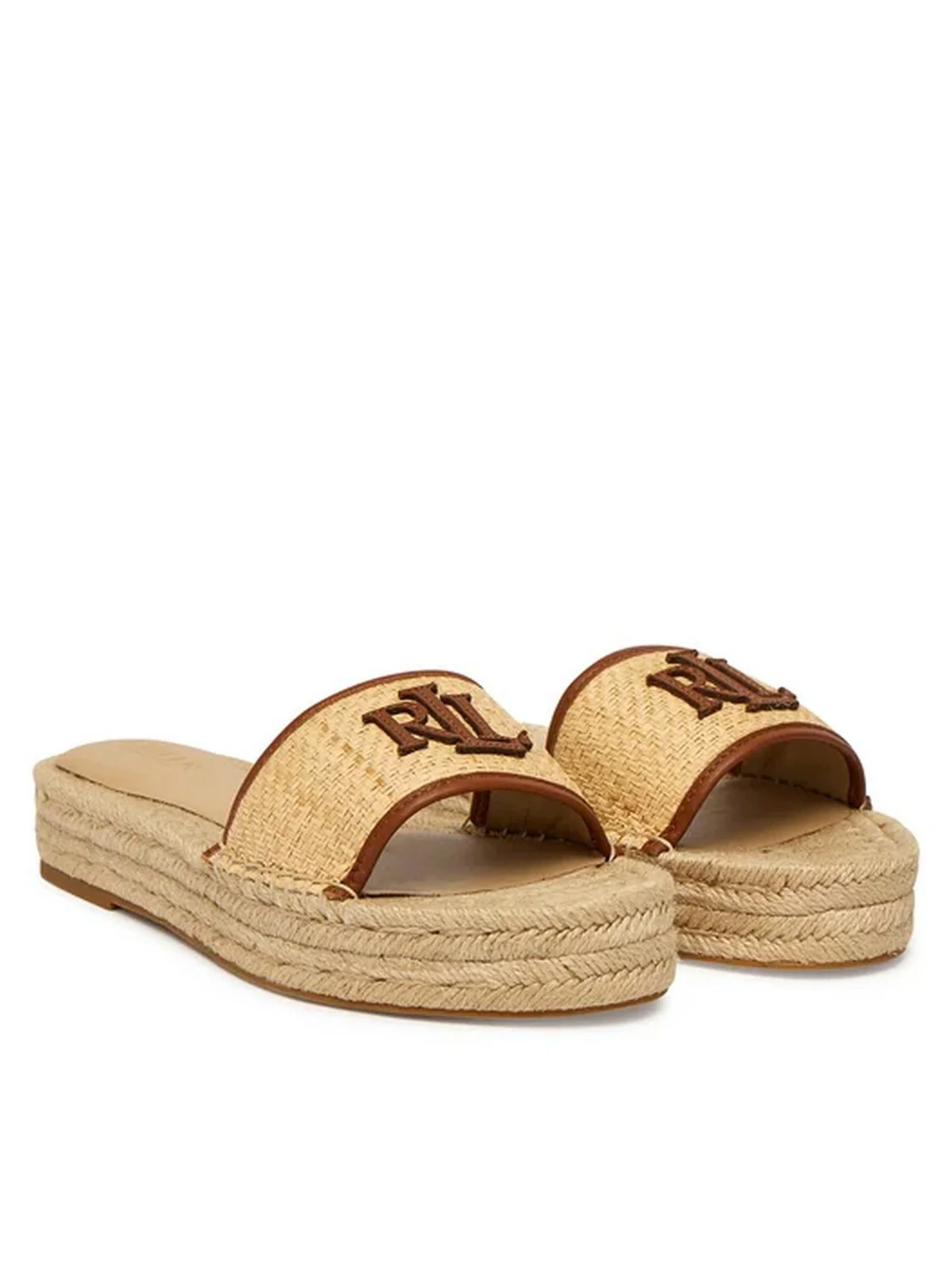 LAUREN RALPH LAUREN Ciabatta Donna  802P06398 003 NATURAL/LAUREN TAN - Image 4